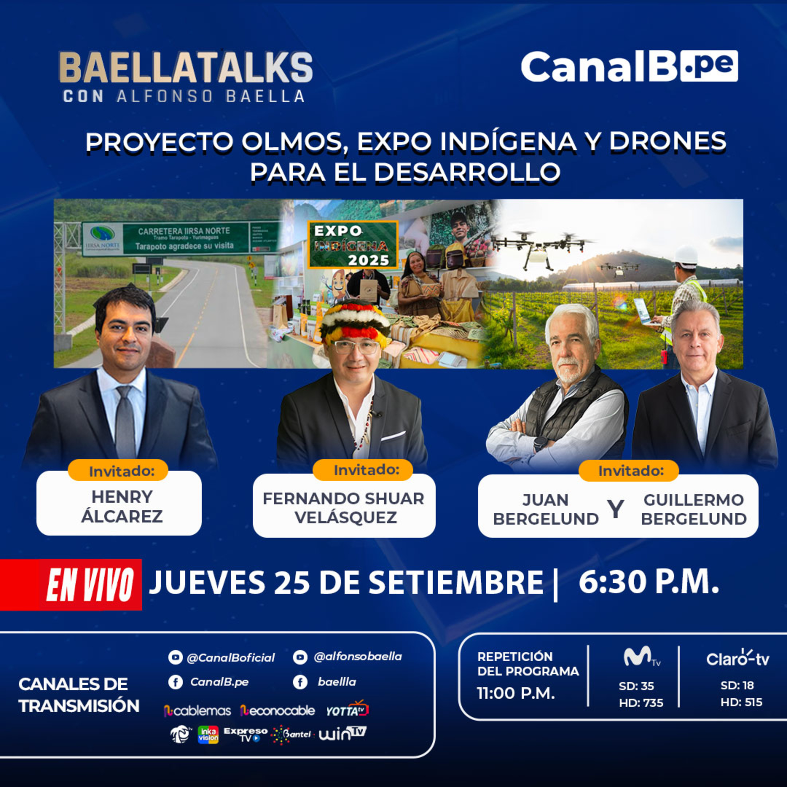 25.9.25 Invitados: HENRY ALVAREZ-FERNANDO CHUAR-JUAN Y GUILLERMO BERGELUND episode artwork