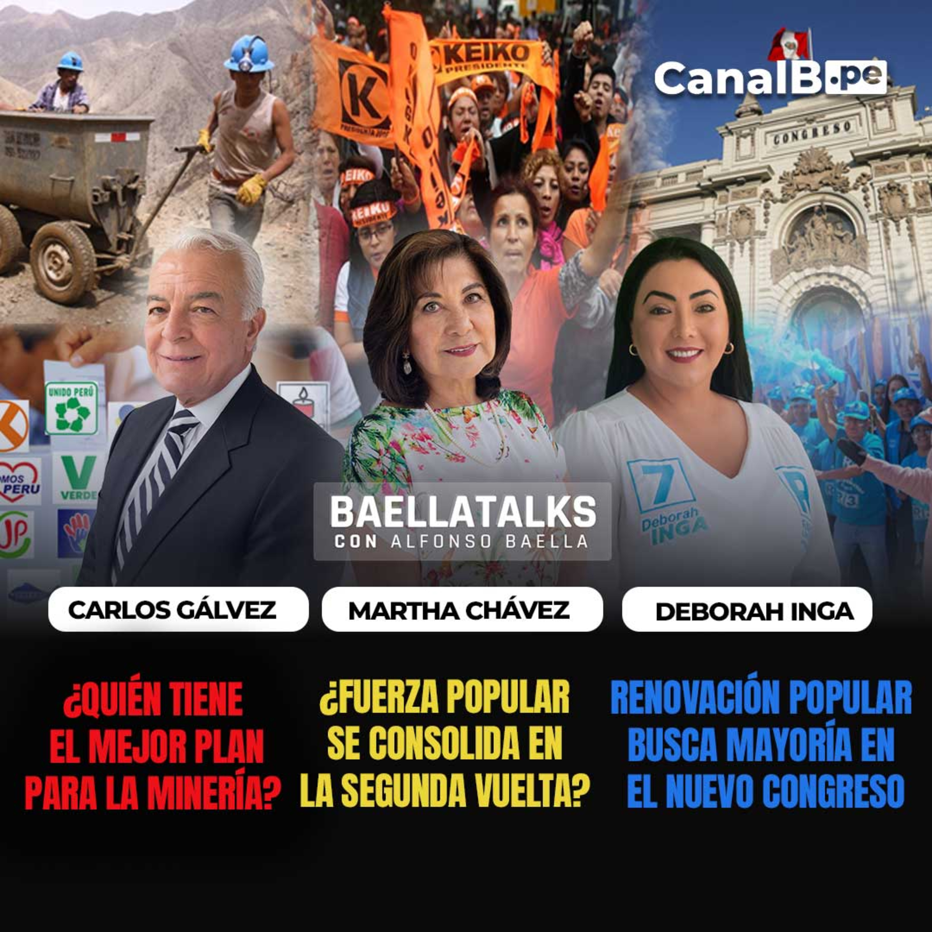 24.2.26 Invitados: CARLOS GÁLVEZ-MARTHA CHÁVEZ-DEBORAH INGA episode artwork