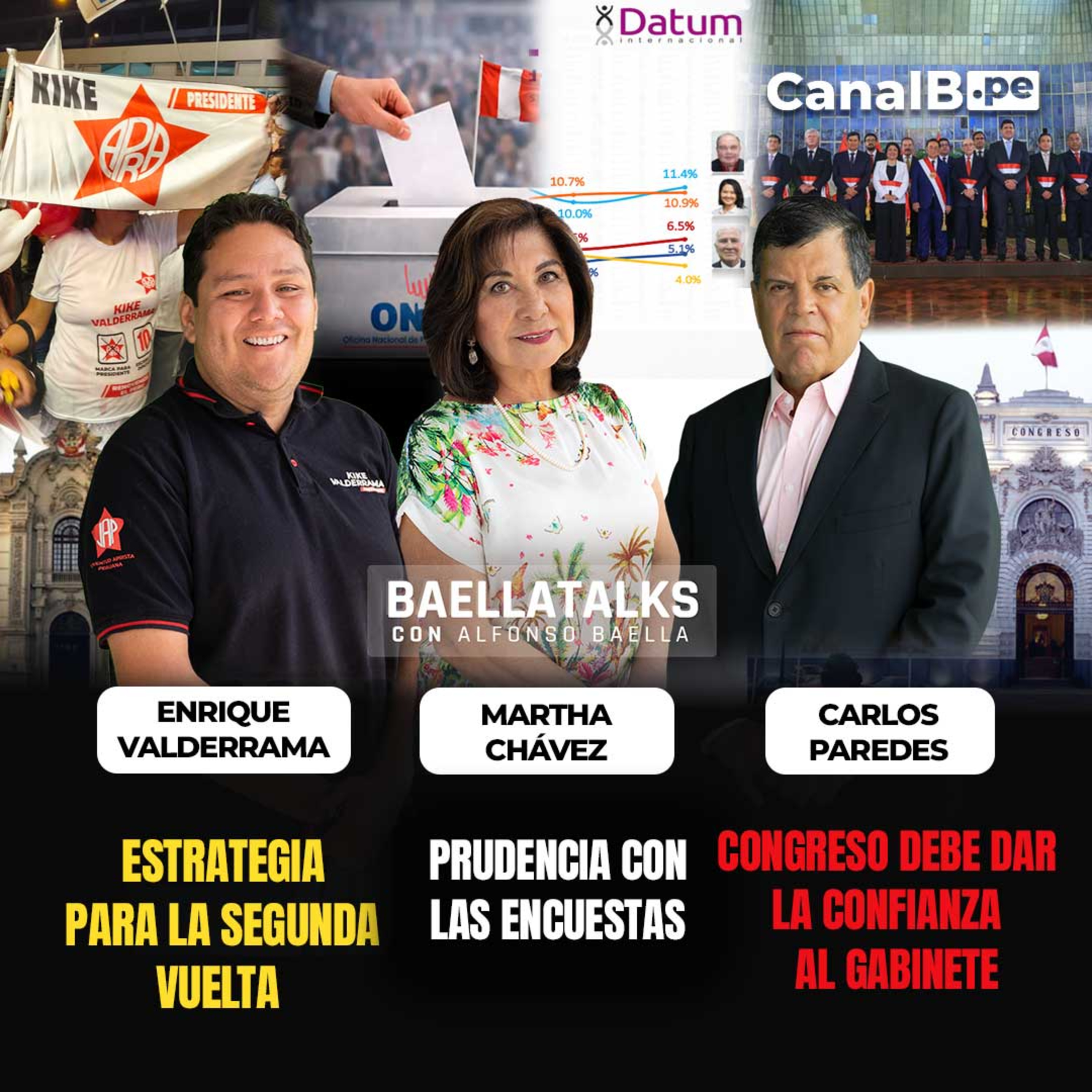 16.3.26 Invitados: ENRIQUE VALDERRAMA-MARTHA CHÁVEZ-CARLOS PAREDES episode artwork