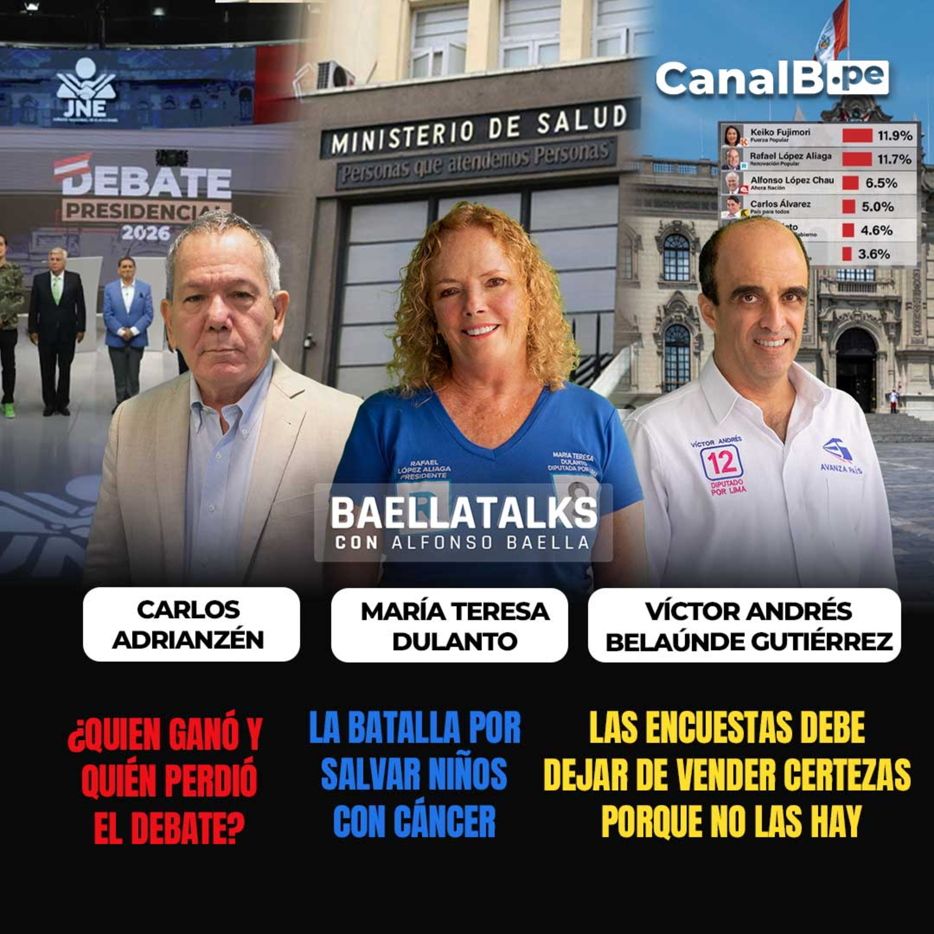 24.3.26 Invitados: CARLOS ADRIANZÉN-MARÍA DULANTO-VÍCTOR ANDRÉS BELAÚNDE GUTIÉRREZ episode artwork