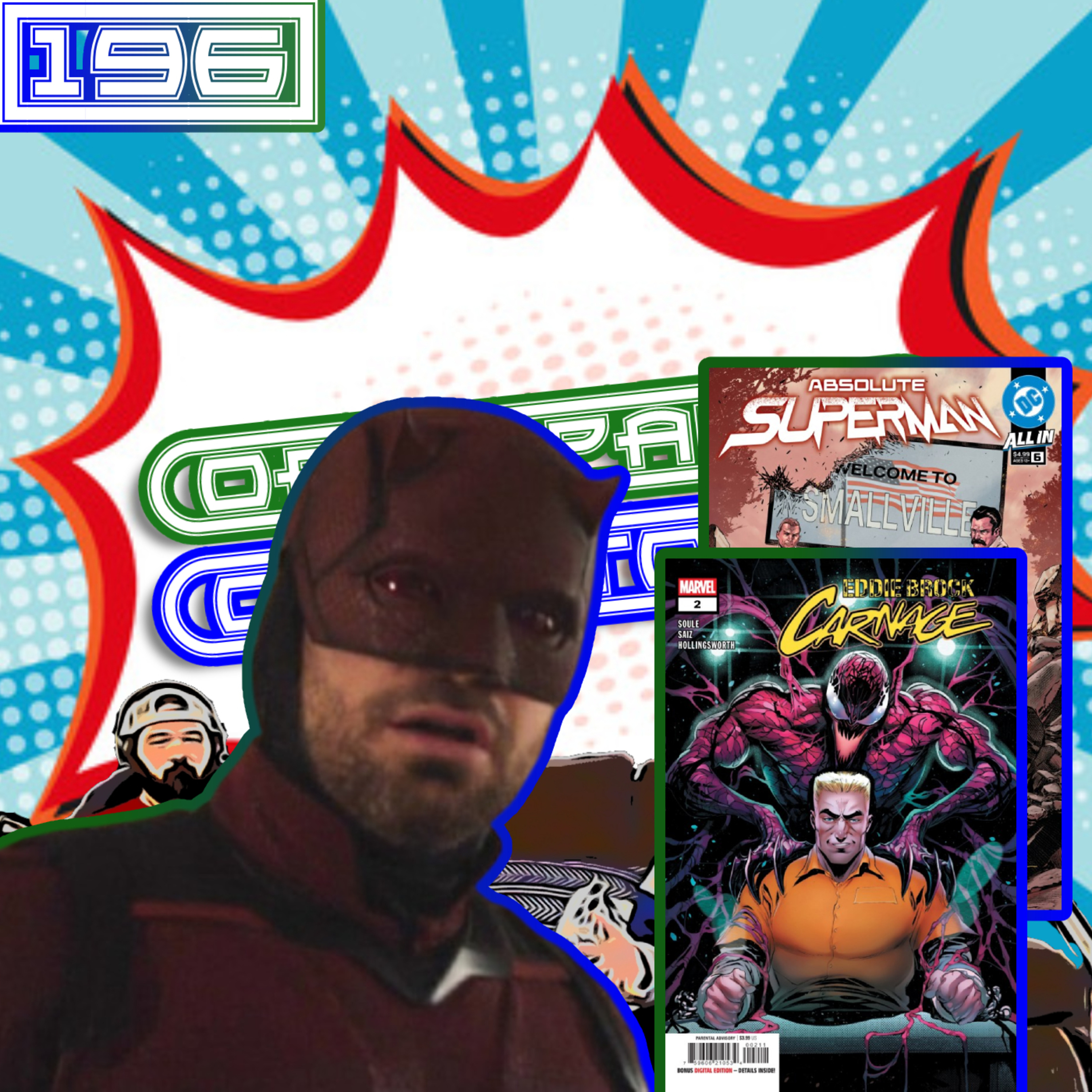 #196: Daredevil: Born Again (Ep. 7), Spider-News, RIP Val Kilmer, & Comics episode artwork