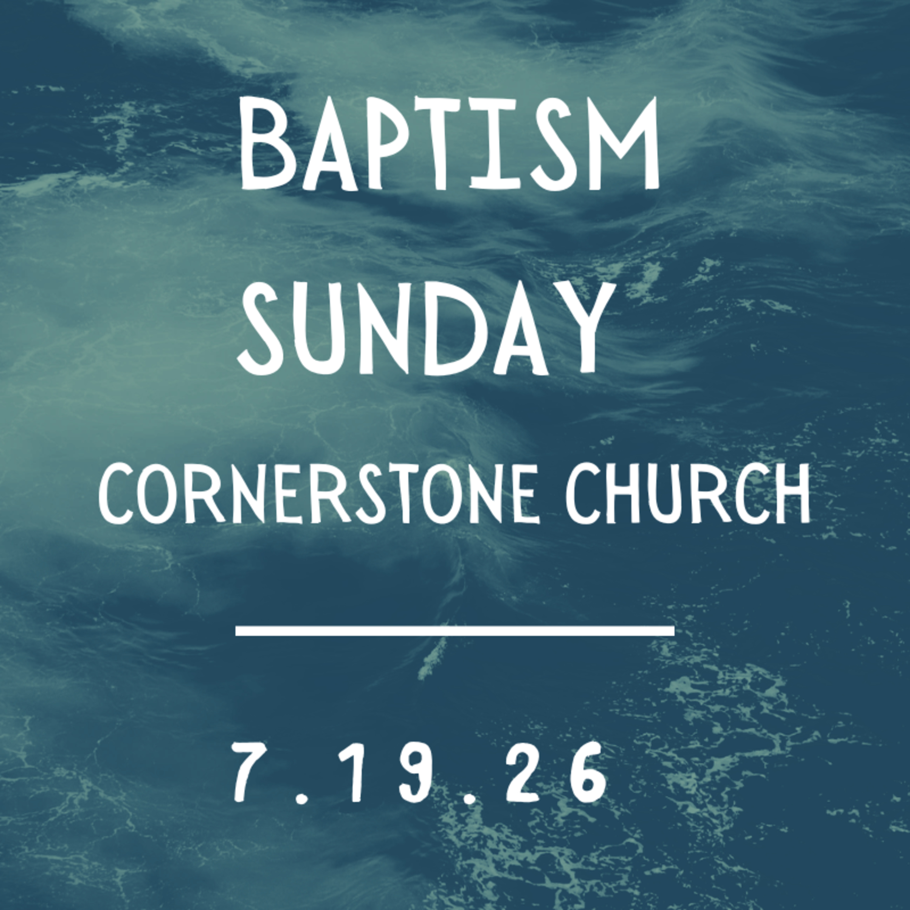 Baptism Sunday episode artwork
