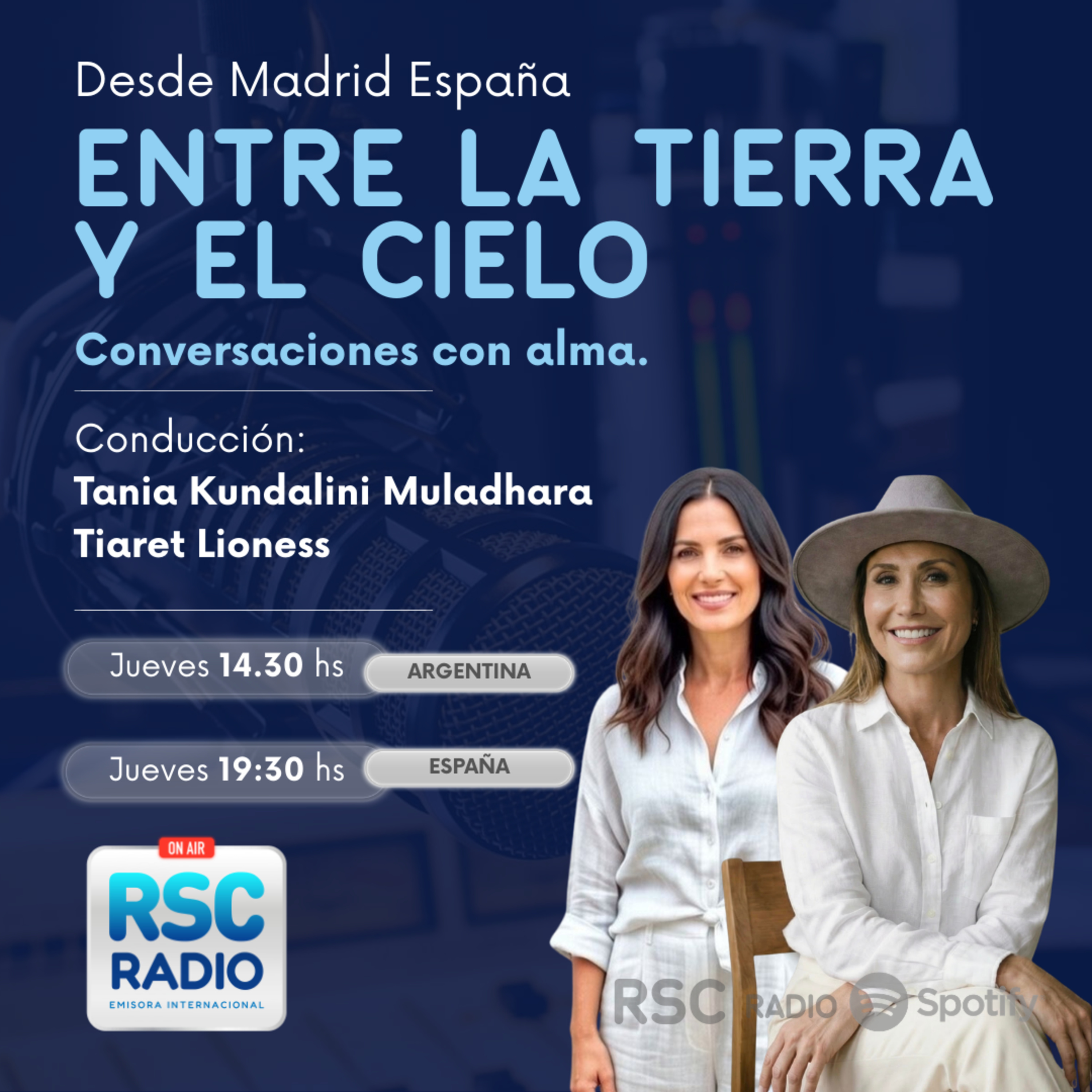 ENTRE LA TIERRA Y EL CIELO | Tania Kundalini Muladhara y Tiaret Lioness| Jueves 12 de Marzo episode artwork