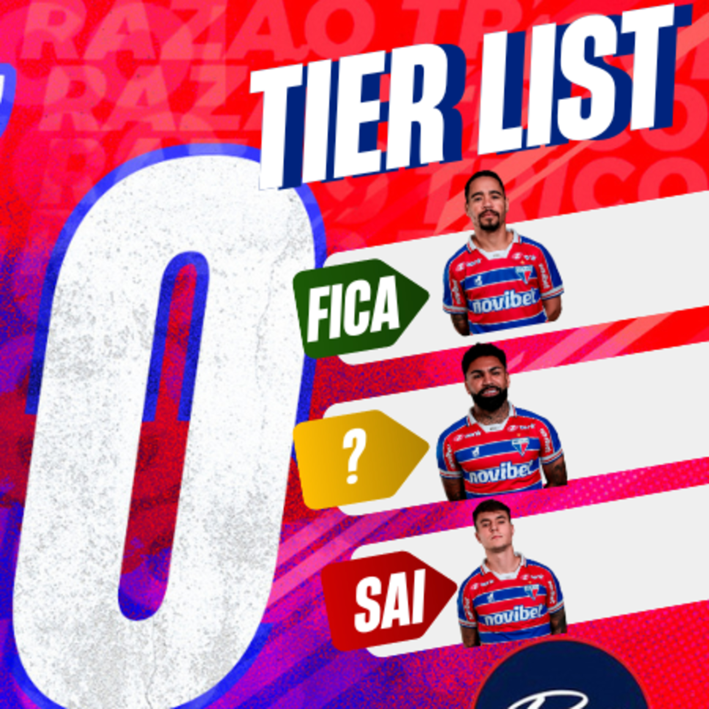 #T2E160 - TIER LIST - QUEM FICA QUEM SAI PRO TORCEDOR DO #FORTALEZA? episode artwork