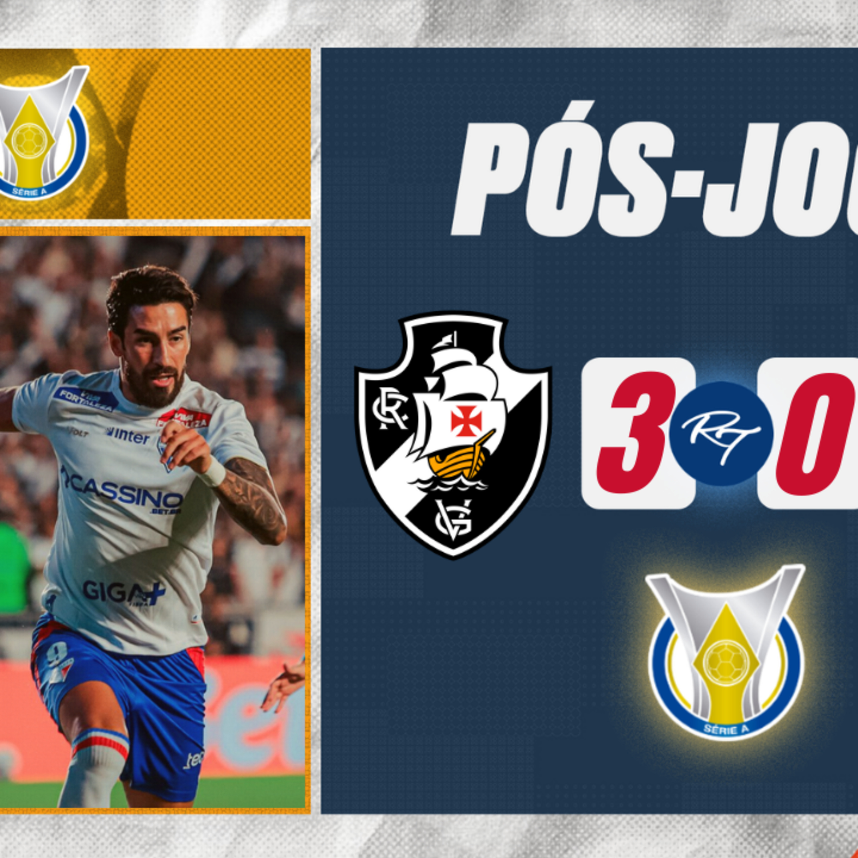 #T4E93 - PÓS JOGO - #VASCO 3X0 #FORTALEZA - 9ª RODADA #BR25 episode artwork