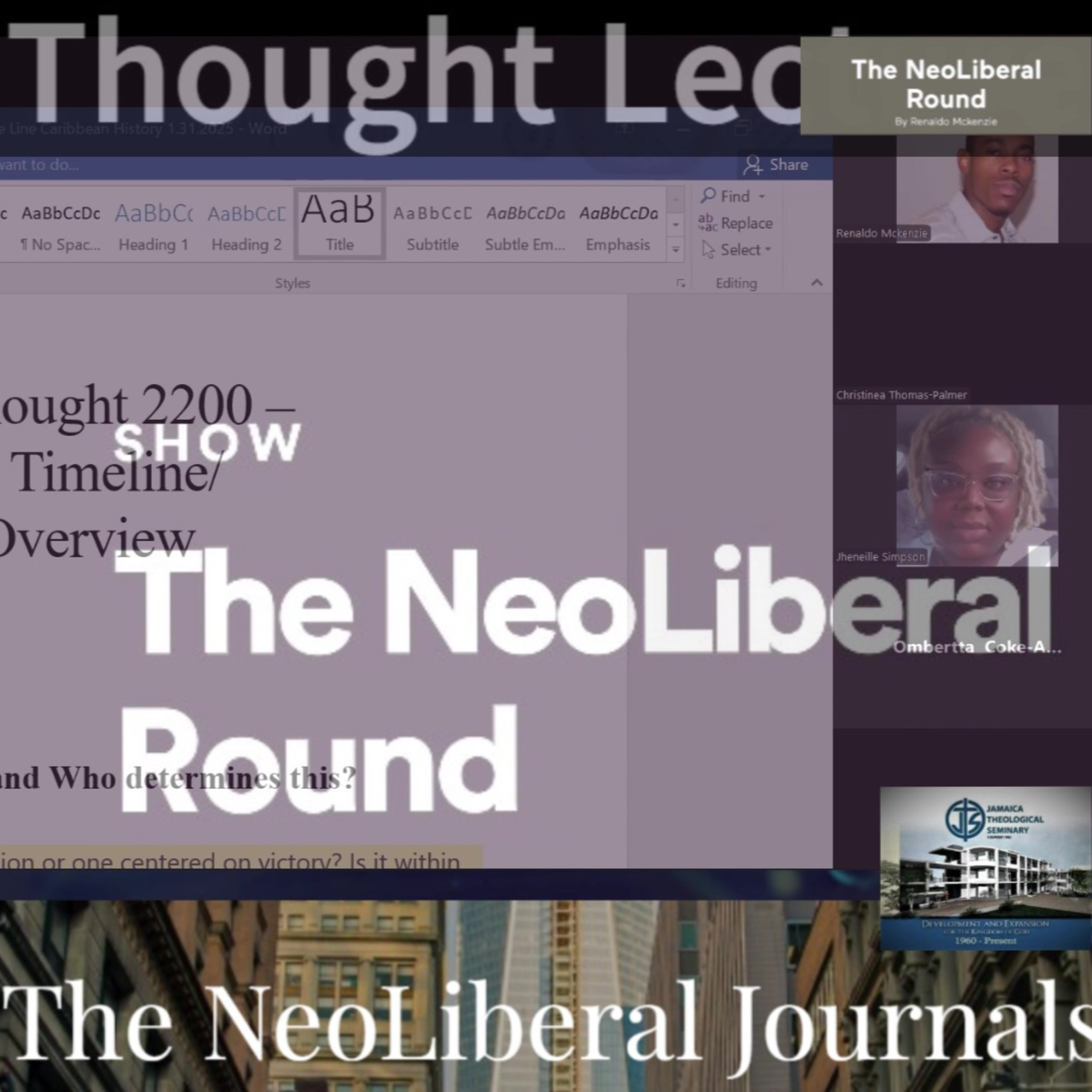 The NeoLiberal Round