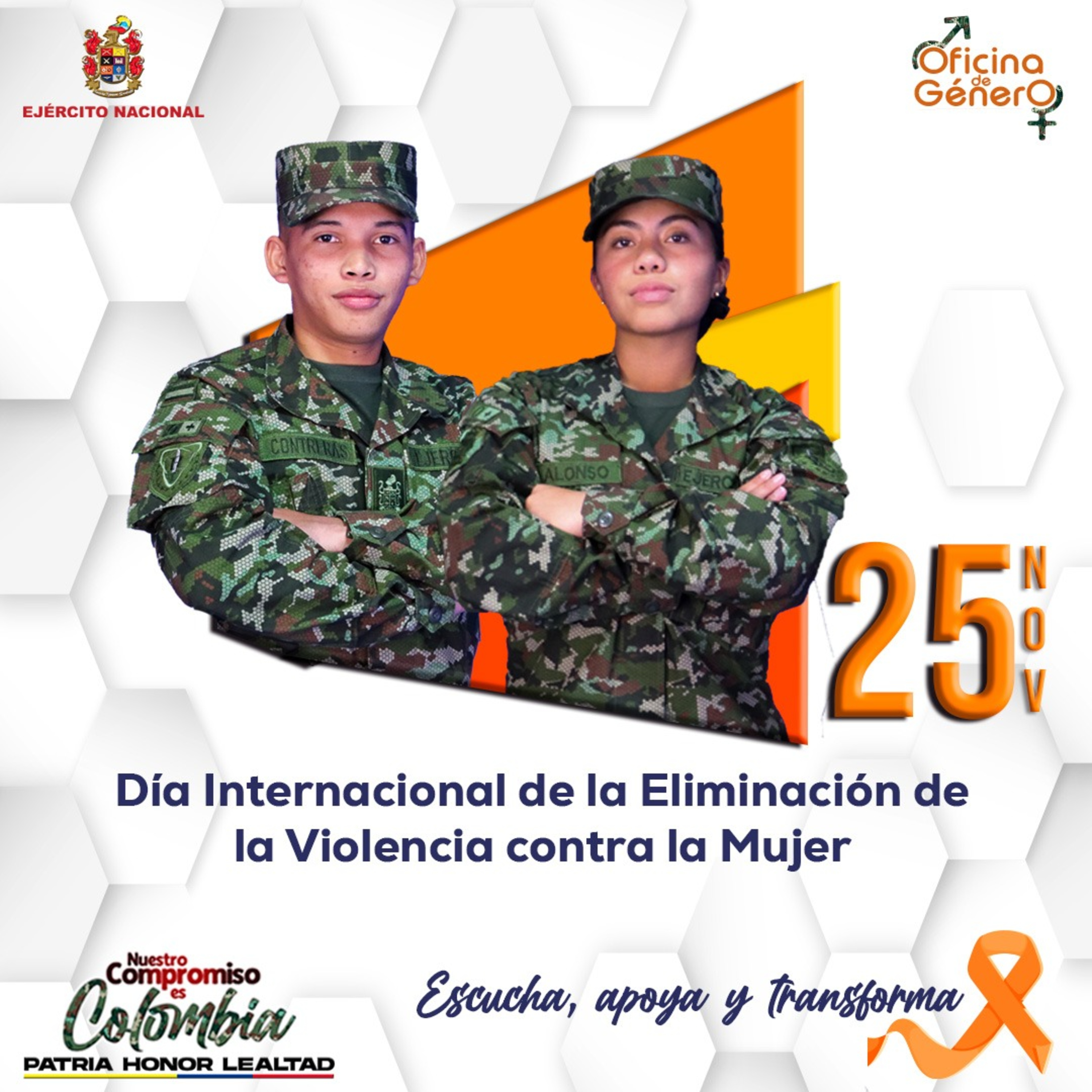 En conmemoración al Día Internacional de la No Violencia Contra la Mujer, reafirmando nuestro compromiso en proteger sus derechos y erradicar la violencia contra ellas en nuestra institución.