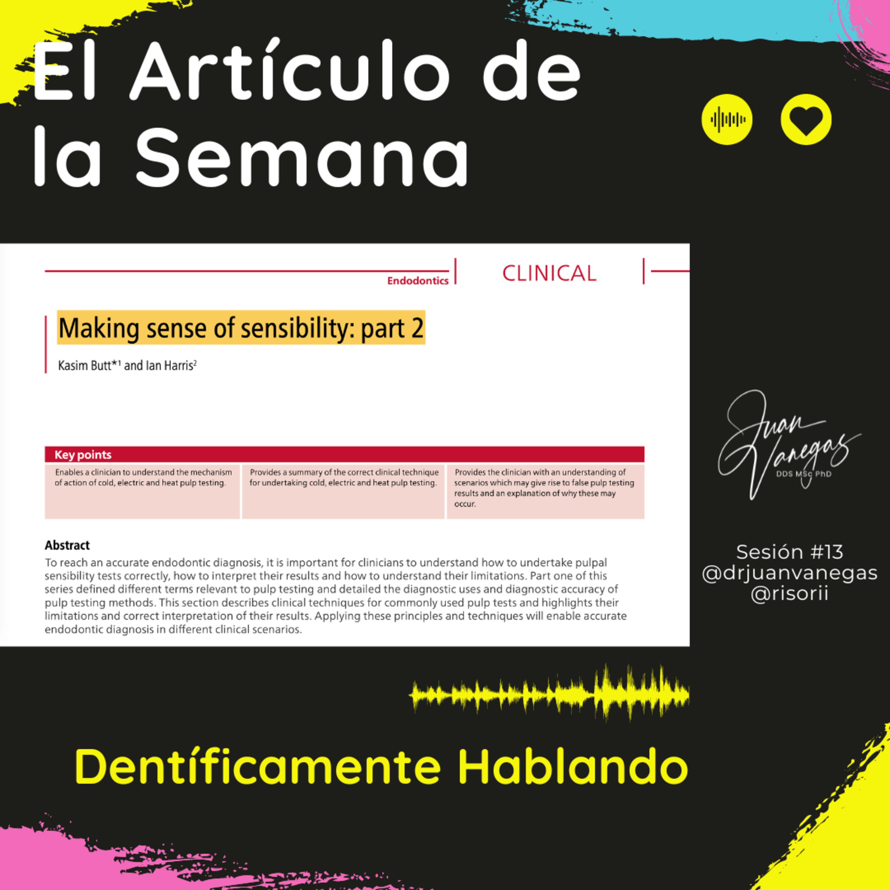 Pruebas de sensibilidad pulpar más utilizadas y sus mecanismos de acción EADLS # 13