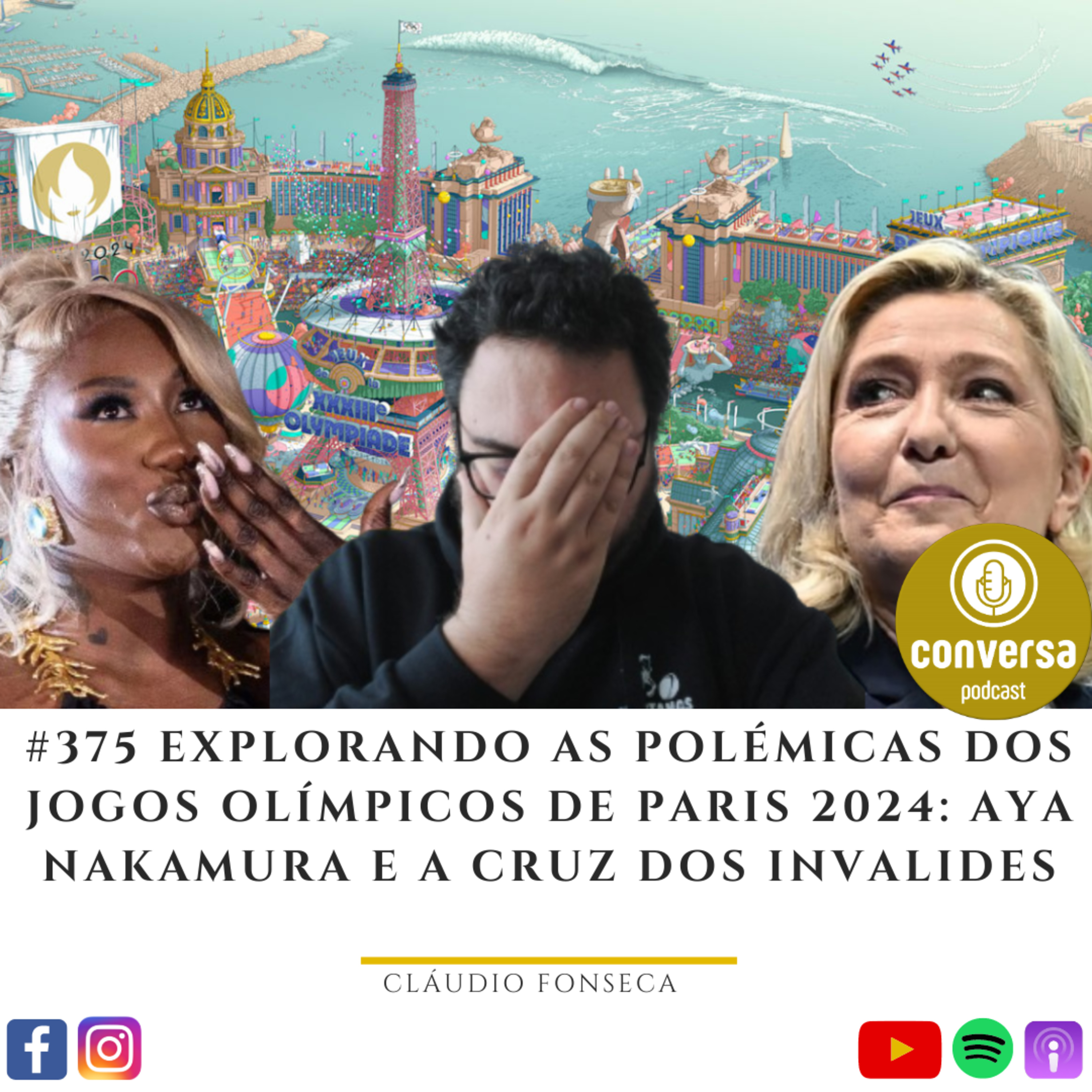 #375 Explorando as Polémicas dos Jogos Olímpicos de Paris 2024: Aya Nakamura e a Cruz dos Invalides episode artwork
