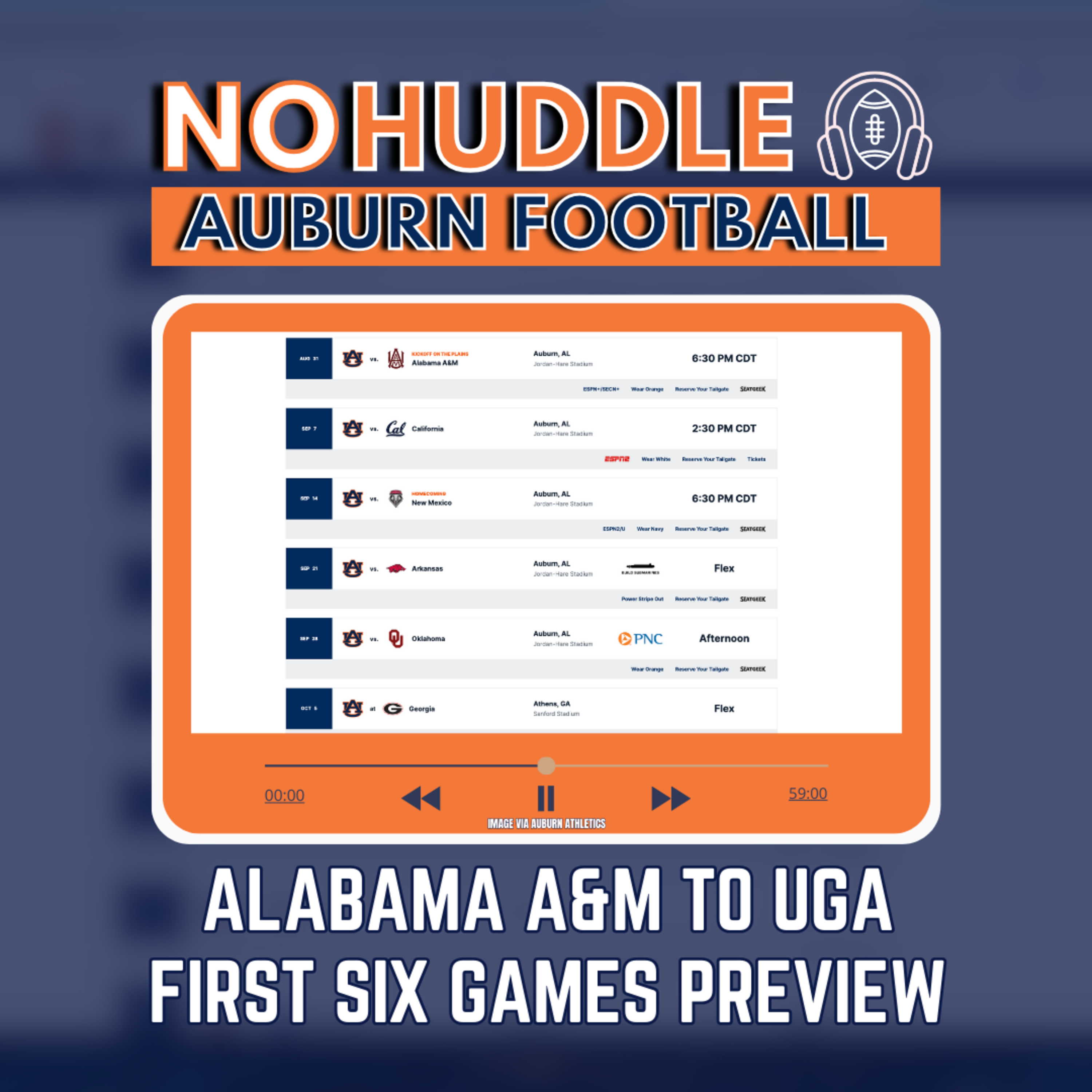 Alabama A&M to Georgia Previews and Predictions | Auburn Football Podcast episode artwork