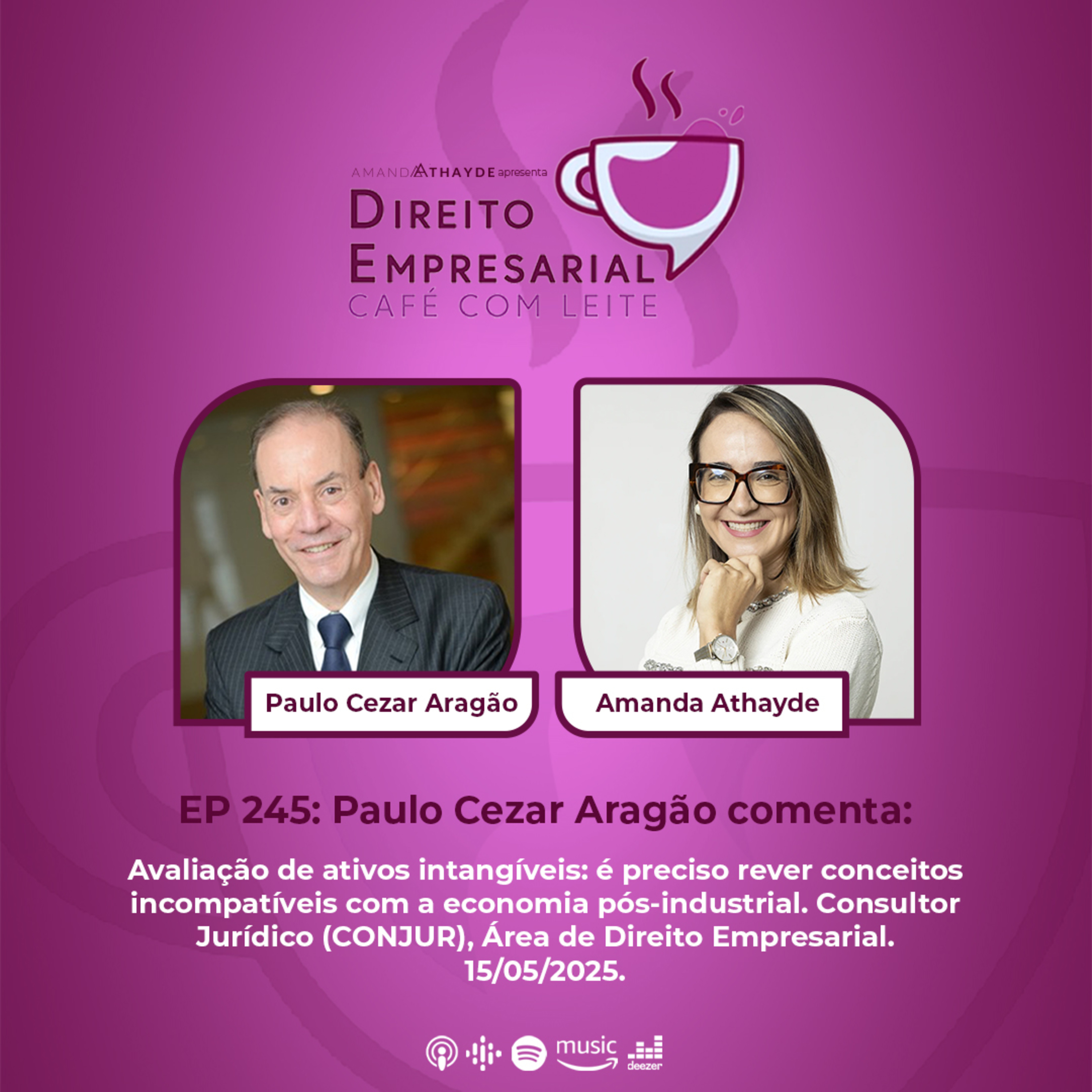 #EP 245: ARAGÃO, Paulo Cezar. Avaliação de ativos intangíveis. episode artwork