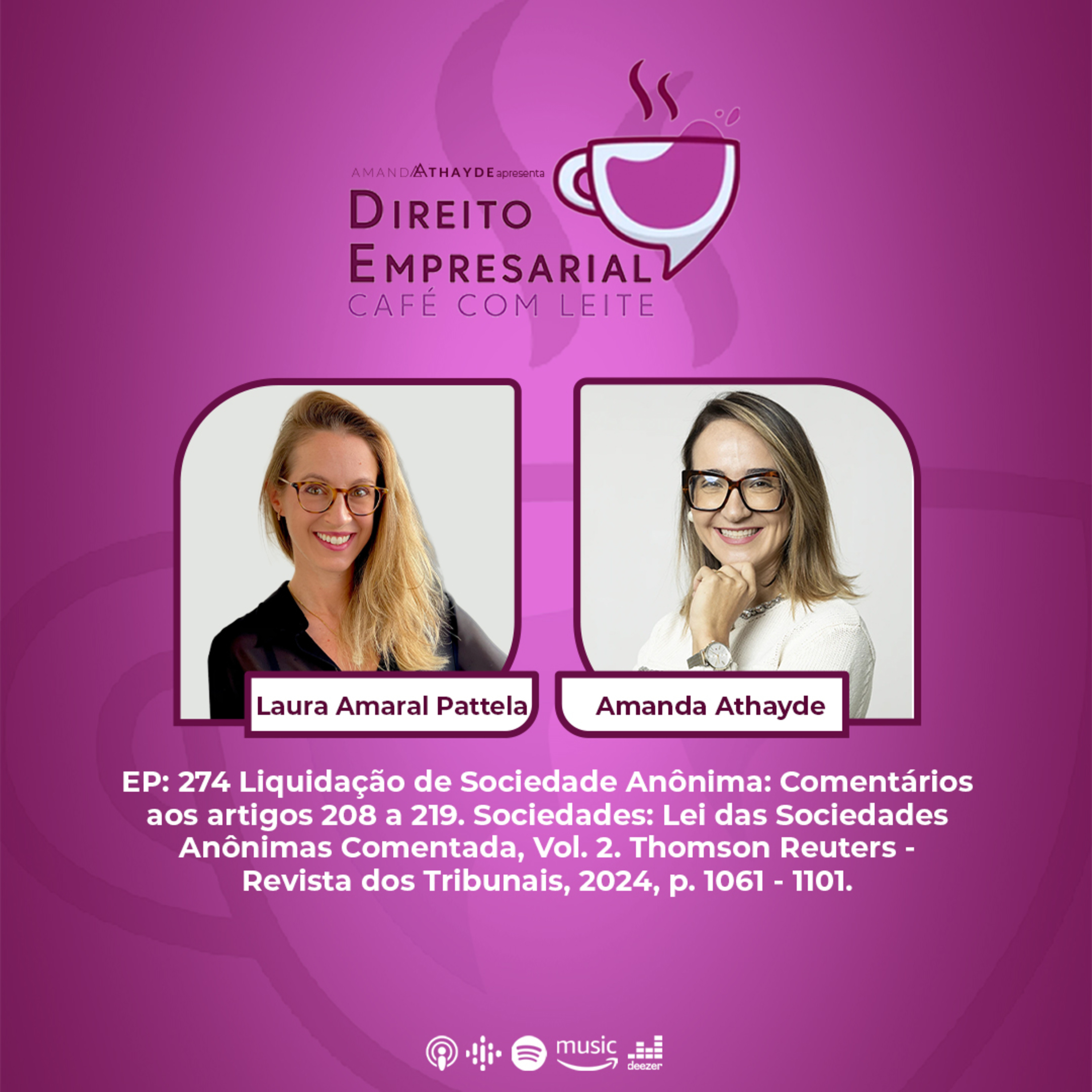 #274: PATELLA, Laura. Liquidação de Sociedade Anônima: comentários aos artigos 208 a 219. episode artwork