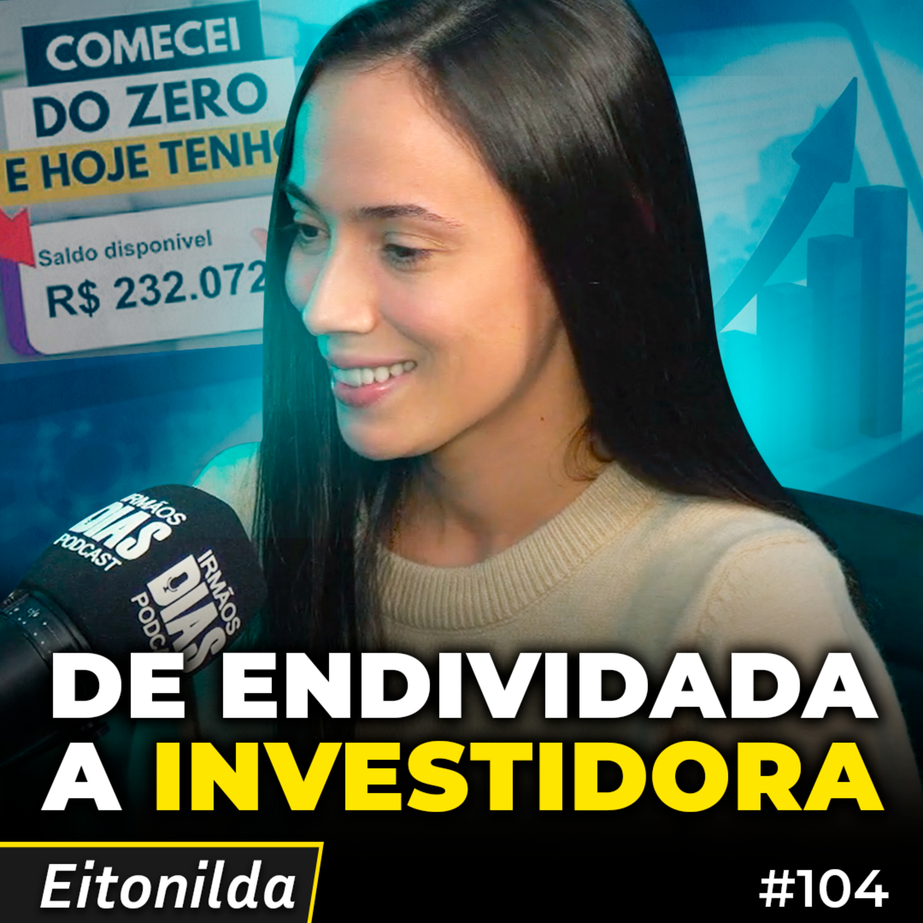 COMO ELA SAIU DAS DÍVIDAS E CHEGOU A 200 MIL INVESTIDOS? (EITONILDA) | Irmãos Dias Podcast 104 episode artwork