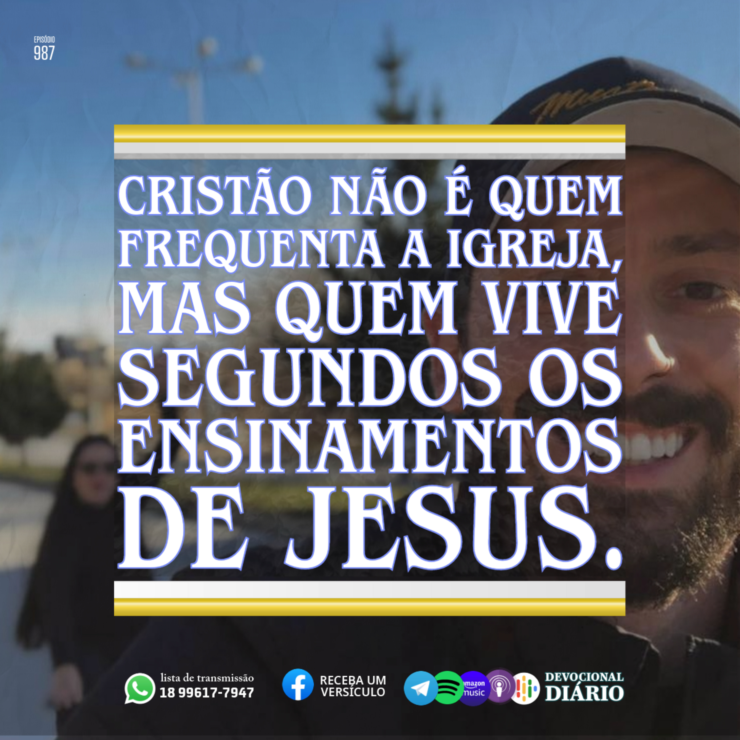 Cristão não é quem frequenta a igreja, mas quem vive segundos os ensinamentos de Jesus. episode artwork
