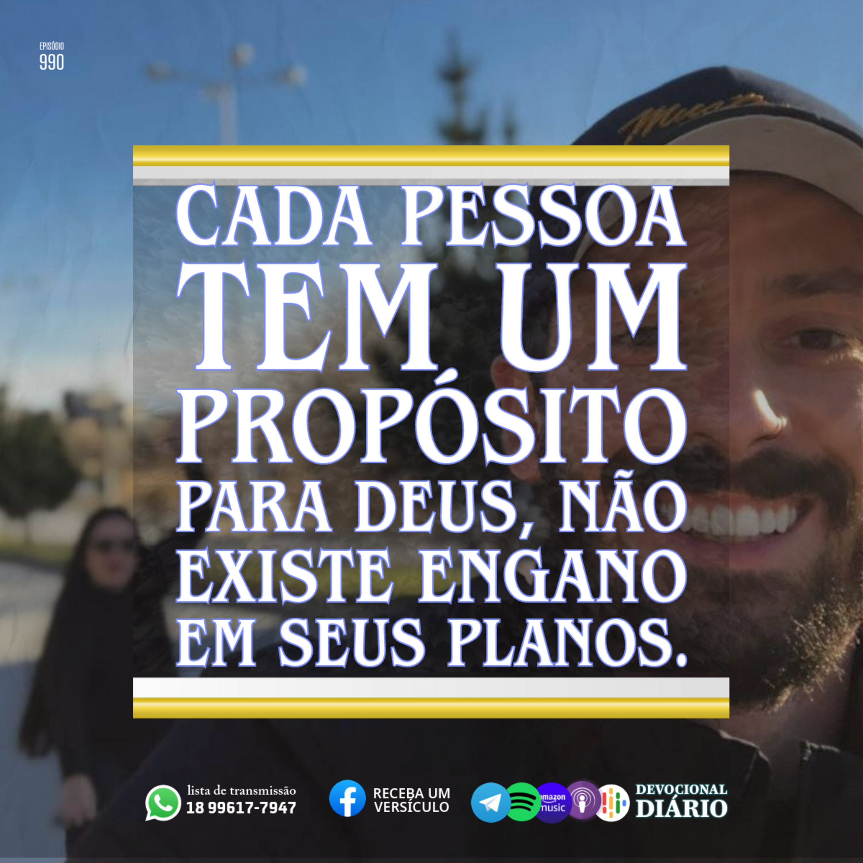 Cada pessoa tem um propósito para Deus, não existe engano em seus planos.  episode artwork