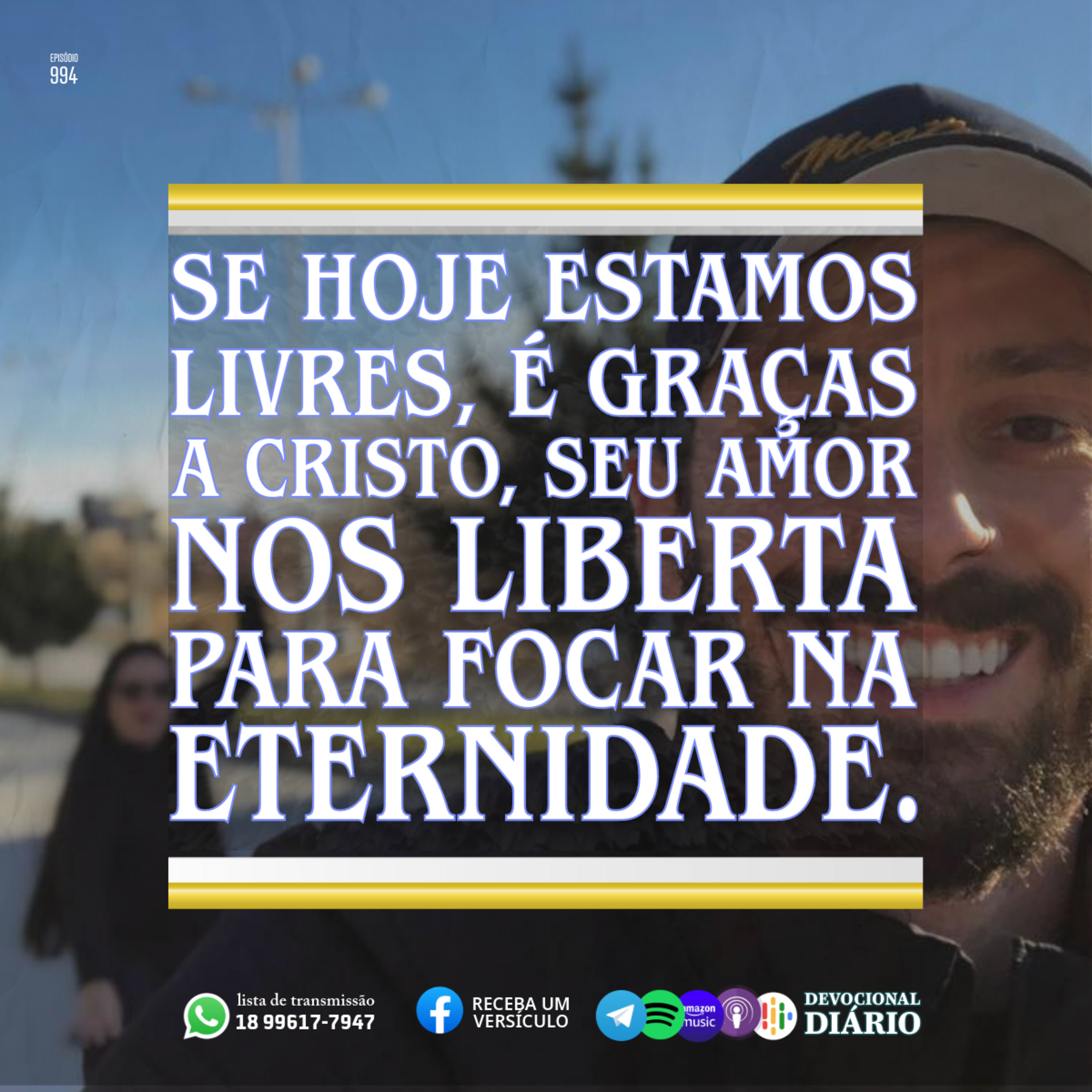 Se hoje estamos livres, é graças a Cristo, seu amor nos liberta para focar na eternidade.  episode artwork