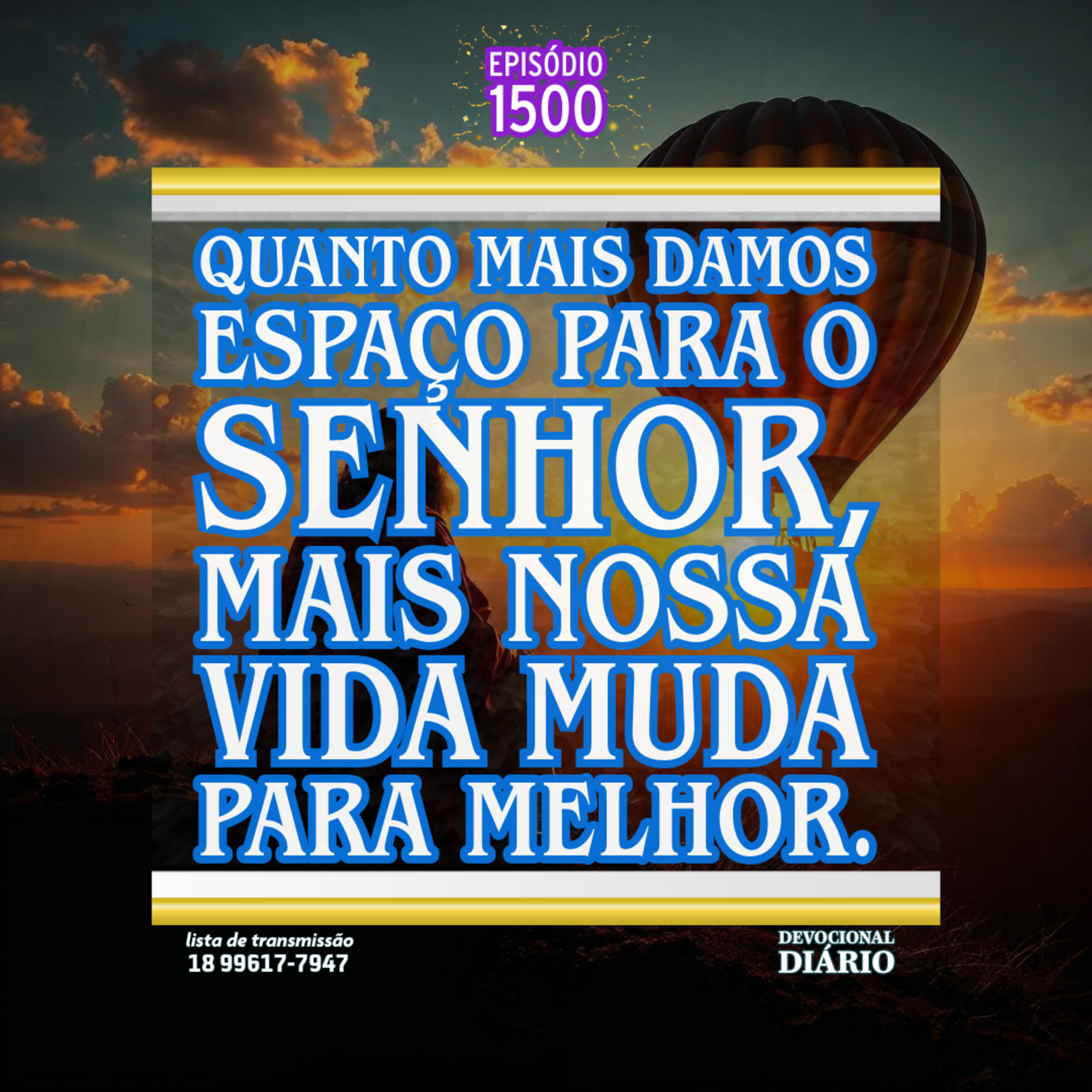 Quanto mais damos espaço para o Senhor, mais nossa vida muda para melhor. episode artwork