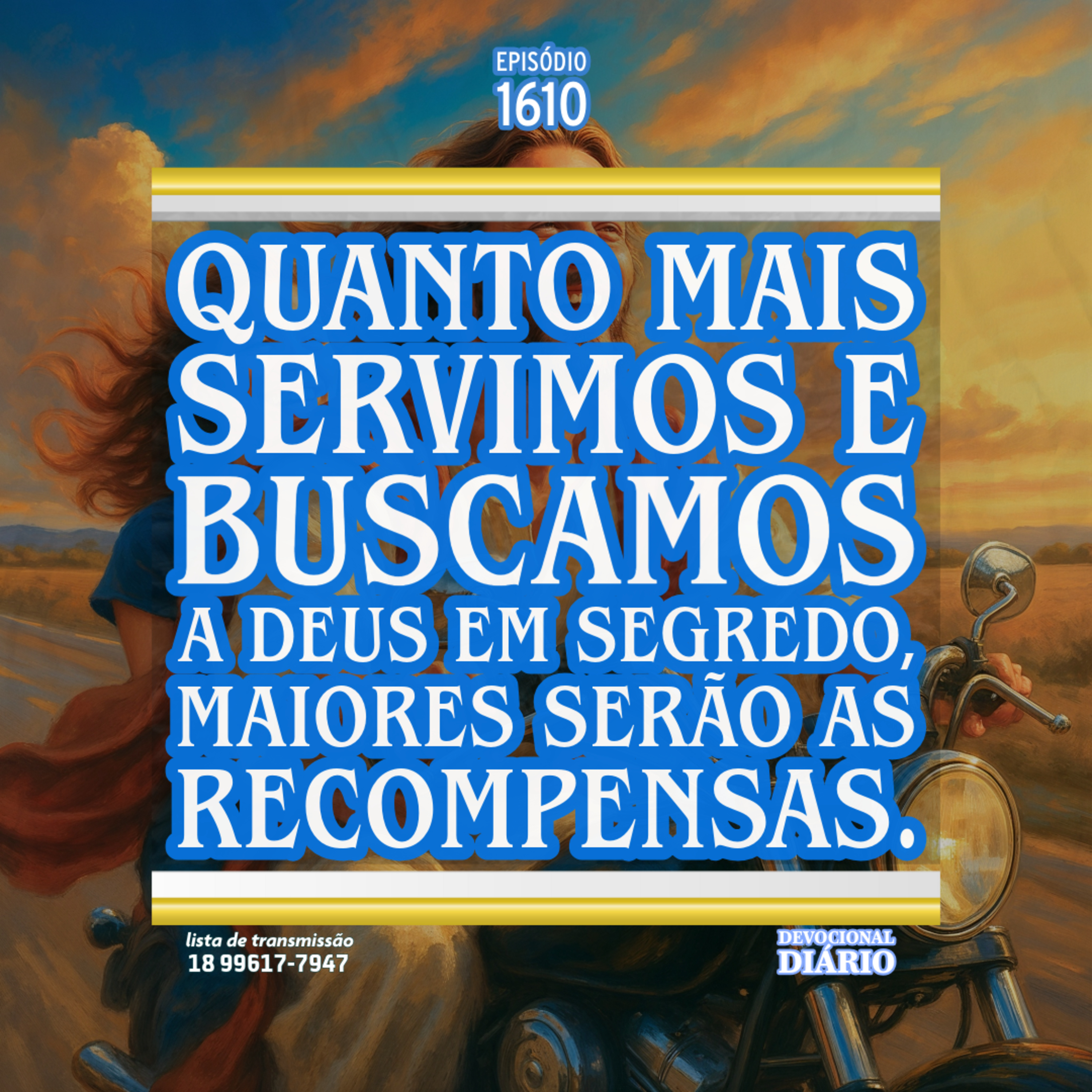 Quanto mais servimos e buscamos a Deus em segredo, maiores serão as recompensas. episode artwork
