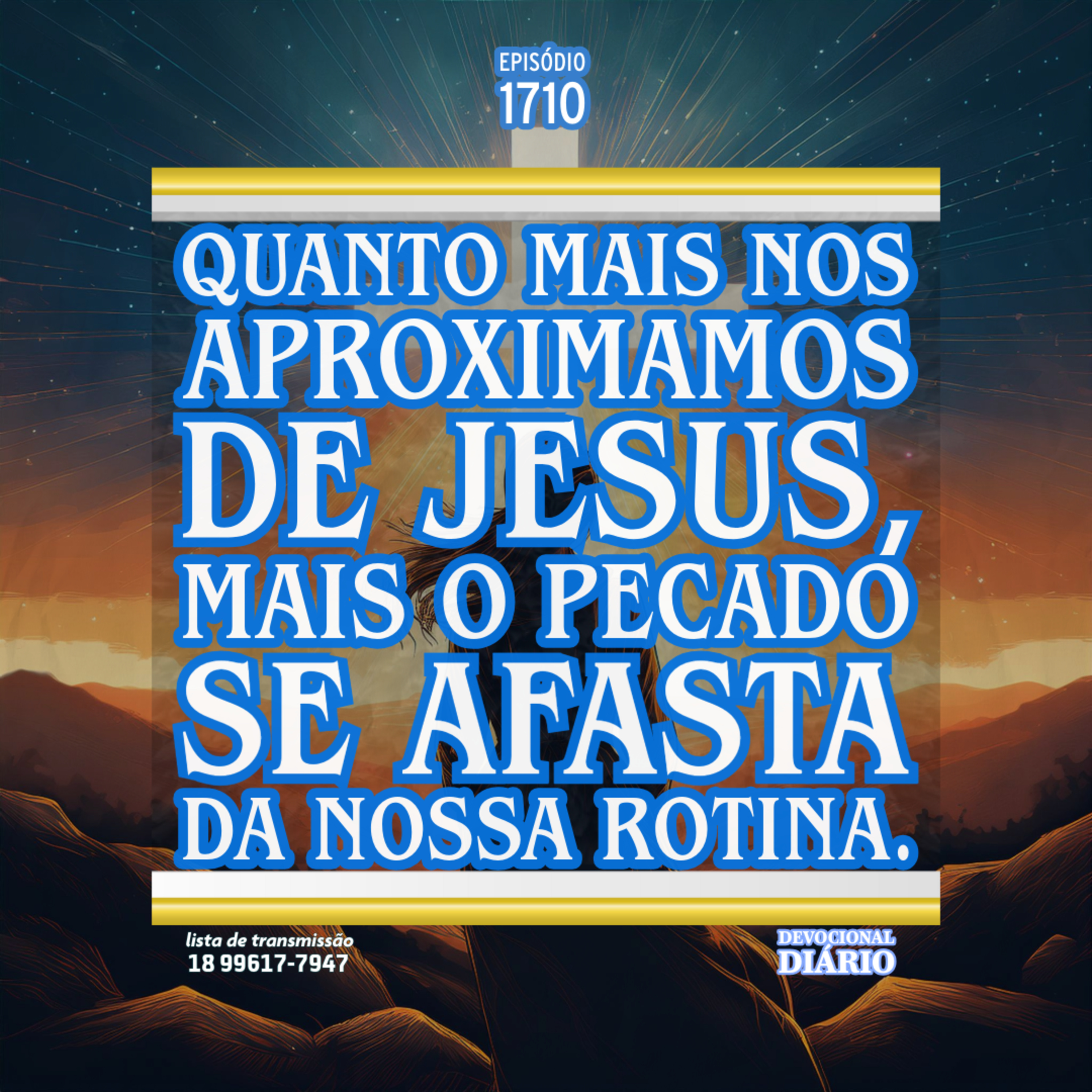 Quanto mais nos aproximamos de Jesus, mais o pecado se afasta da nossa rotina.  episode artwork
