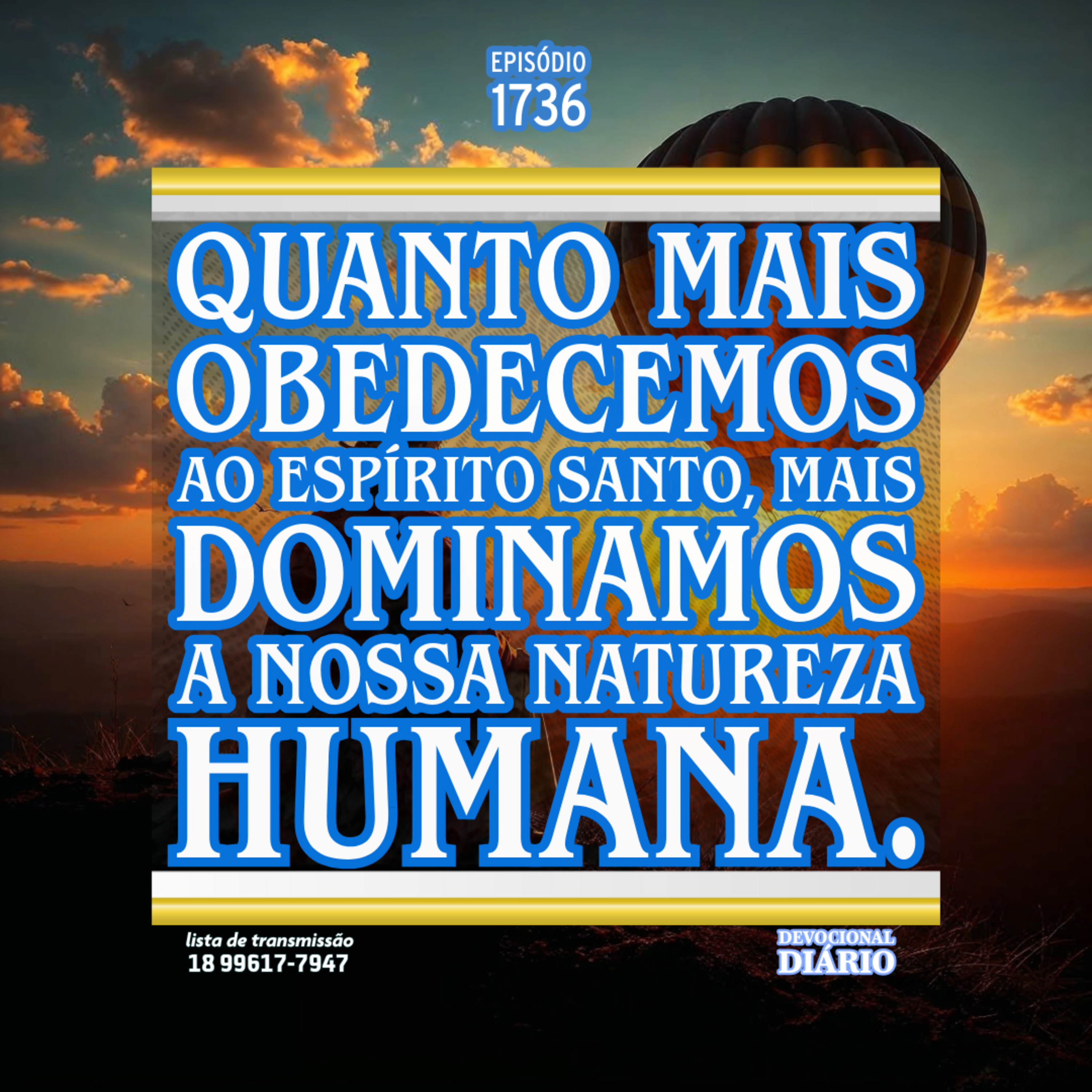 Quanto mais obedecemos ao Espírito Santo, mais dominamos a nossa natureza humana. episode artwork