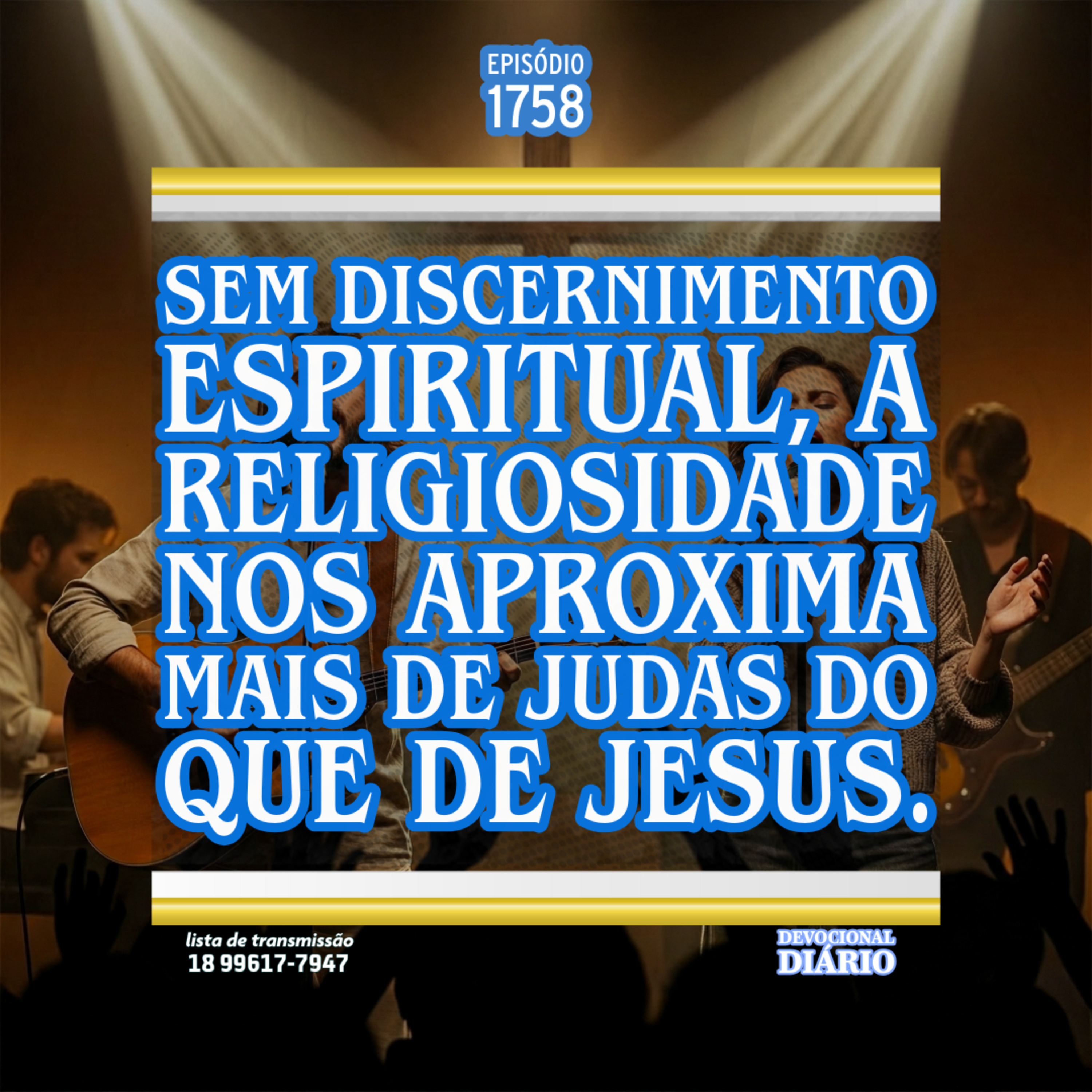 Sem discernimento espiritual, a religiosidade nos aproxima mais de Judas do que de Jesus. episode artwork