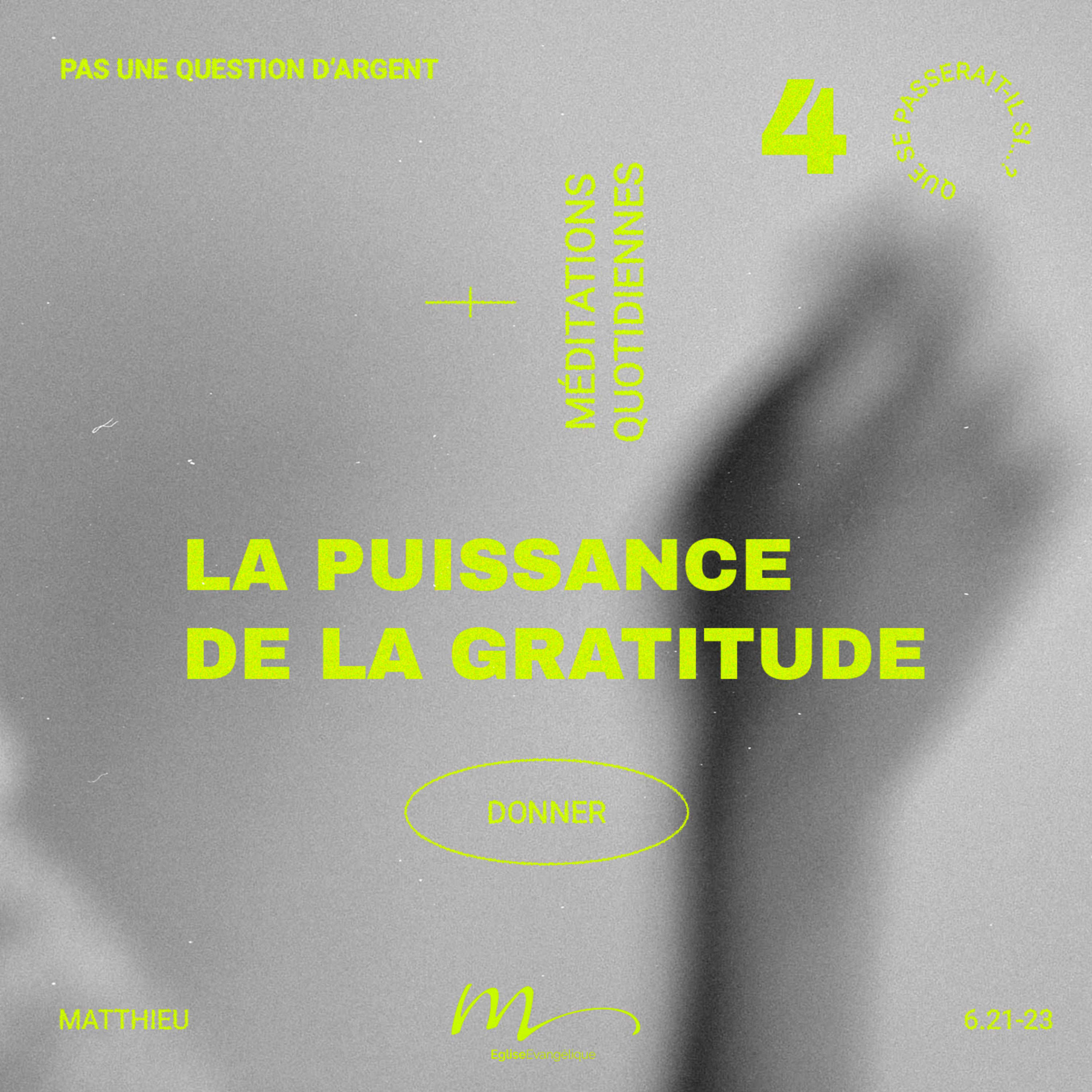 La puissance de la gratitude - Donner Méditation 4 - 1 Thessaloniciens 5.18 - Jérémie Chamard episode artwork
