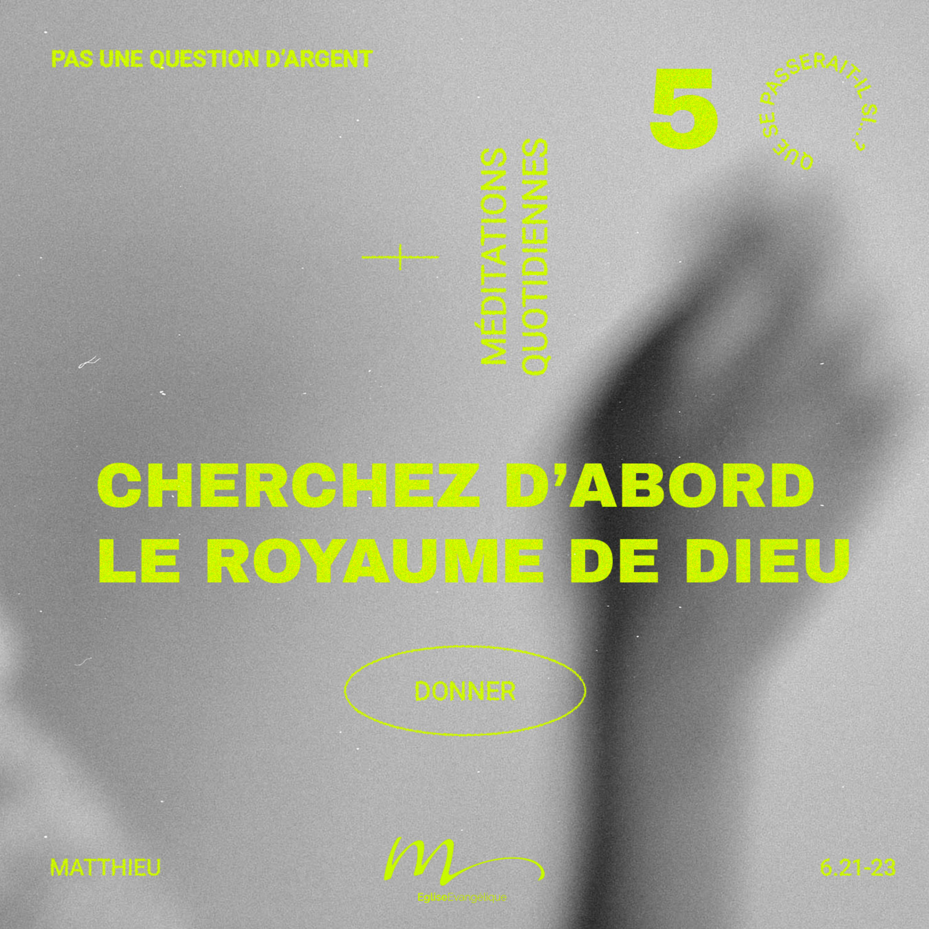 Cherchez d’abord le royaume de Dieu - Donner Méditation 5 - Matthieu 6.33 - Jérémie Chamard episode artwork