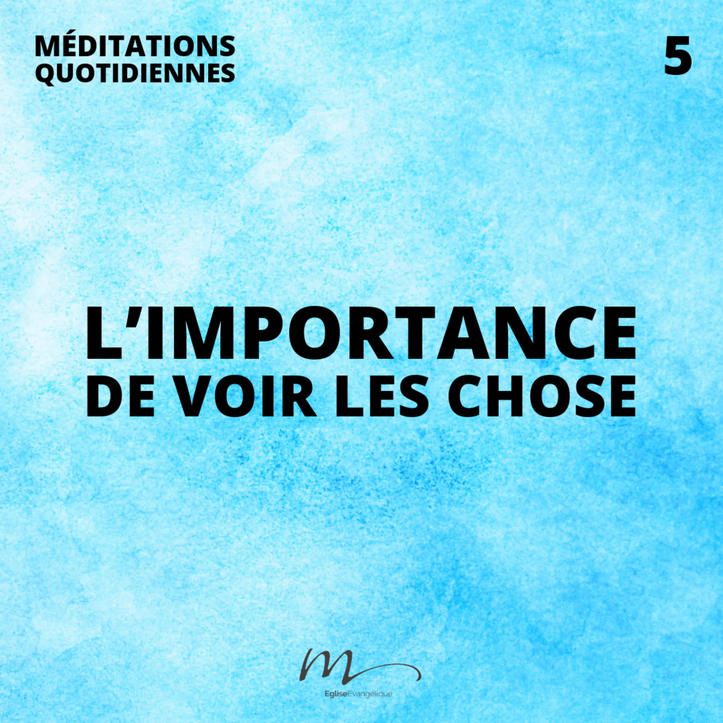 L’importance de voir les choses - Un Dieu qui ouvre nos yeux Méditation 5 - Matthieu 6.22-23 - Jean-Pierre Civelli - Eglise M episode artwork