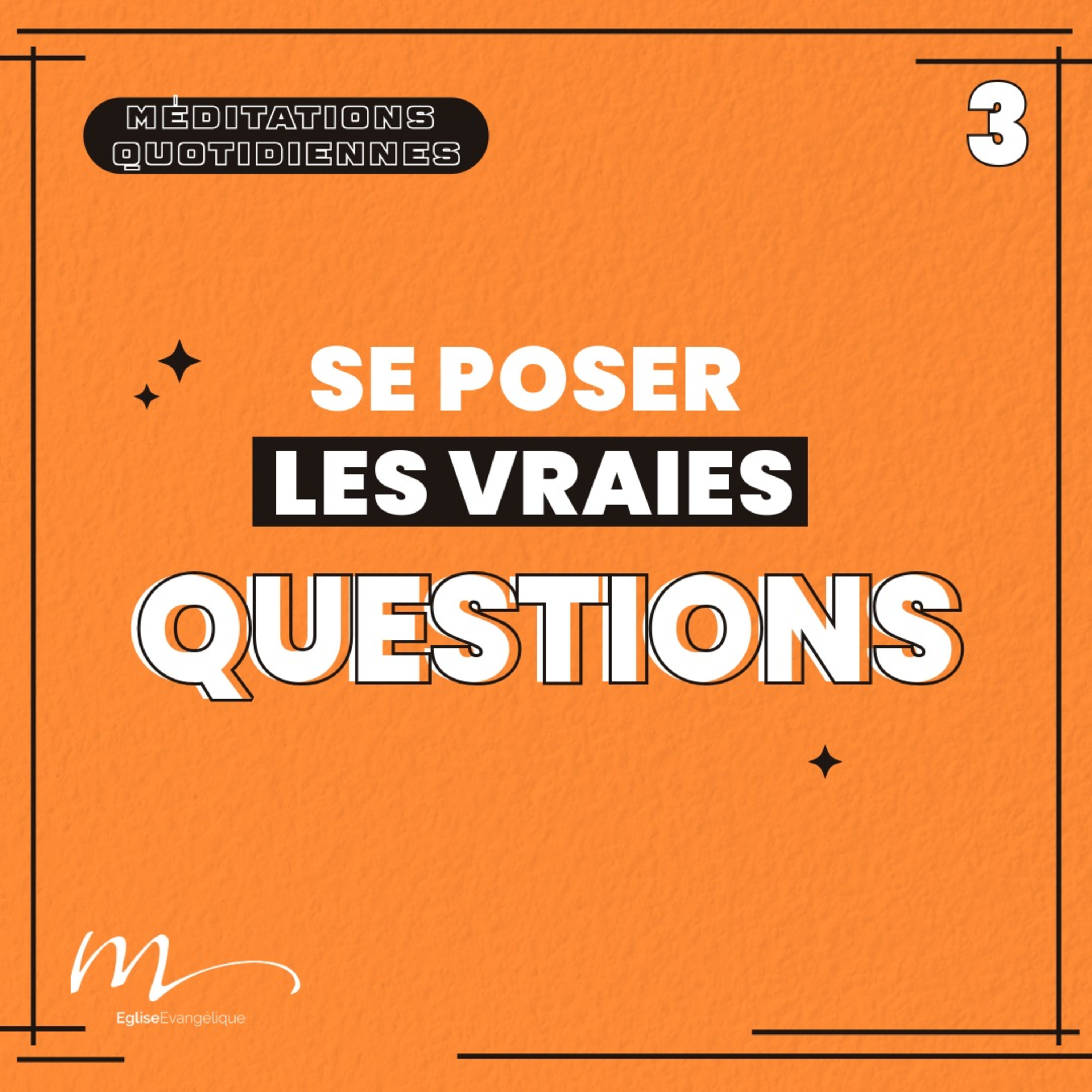 Se poser les vraies questions - 4 Phrases Méditation 3 - Proverbes 1.22 - Eric Denimal - Eglise M episode artwork