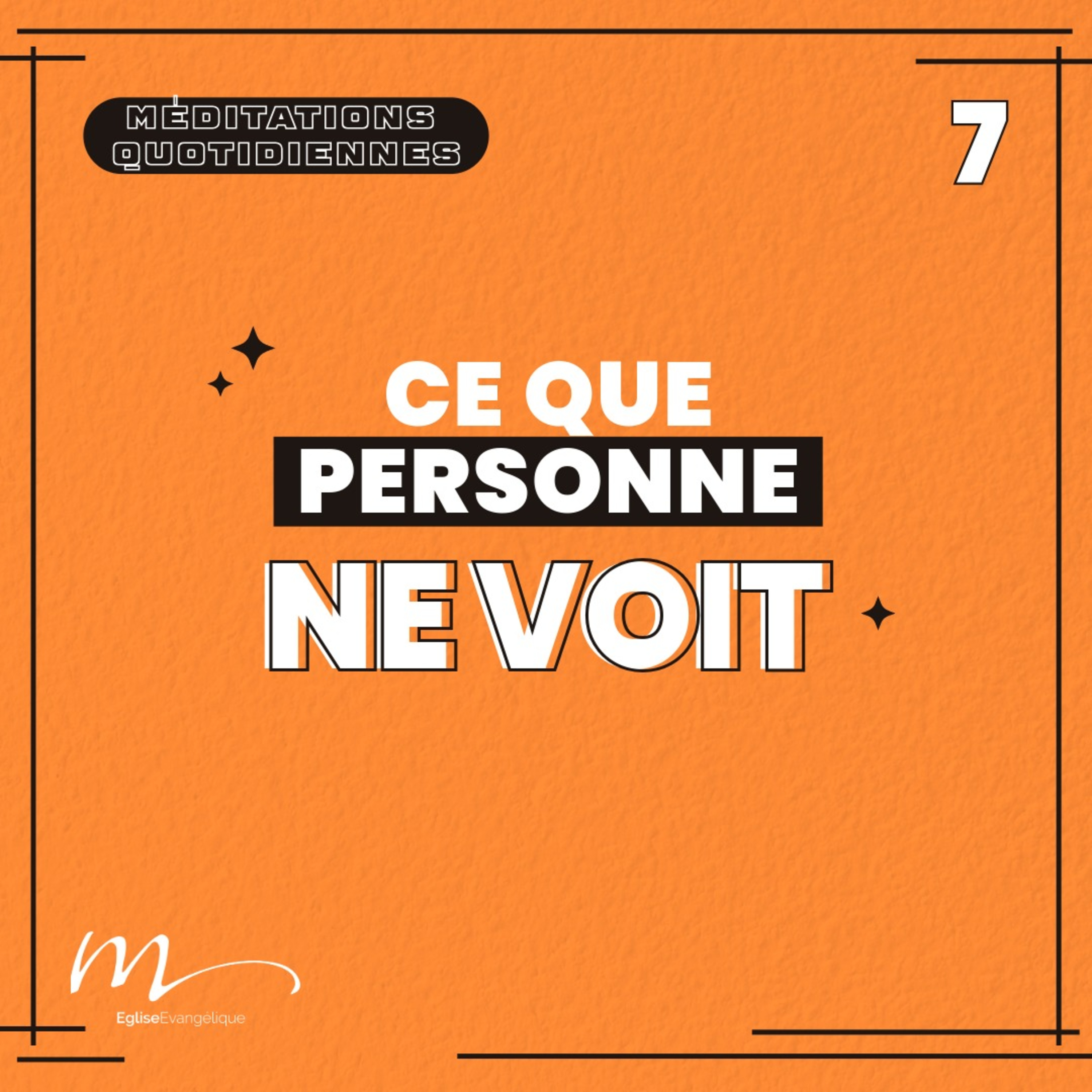 Ce que personne ne voit - 4 Phrases Méditation 7 - Matthieu 6.4 - Jérémie Chamard - Eglise M episode artwork