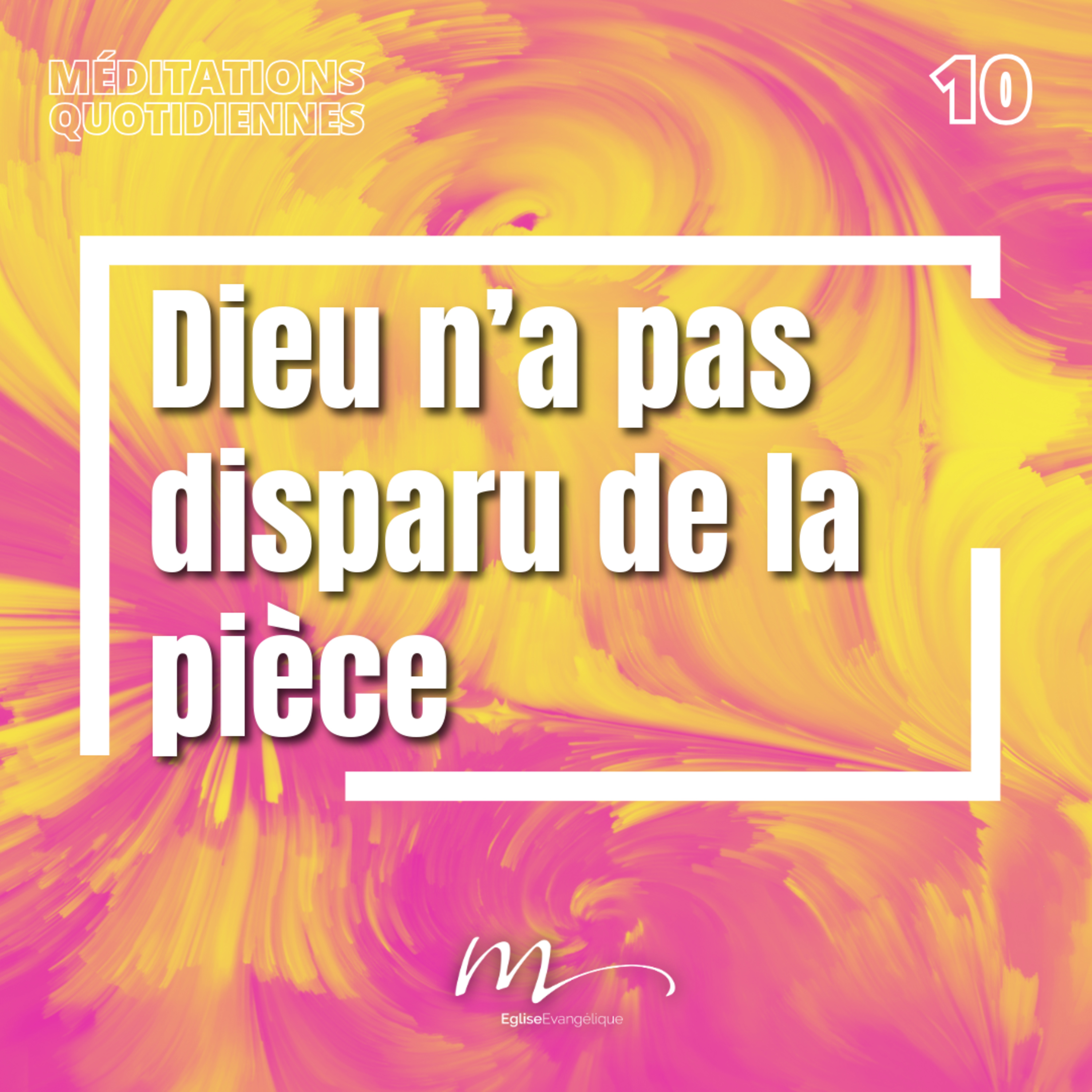 Dieu n’a pas disparu de la pièce - C'est la Rentrée Méditation 10 - Marc 4.37-40 - Jérémie Chamard - Eglise M