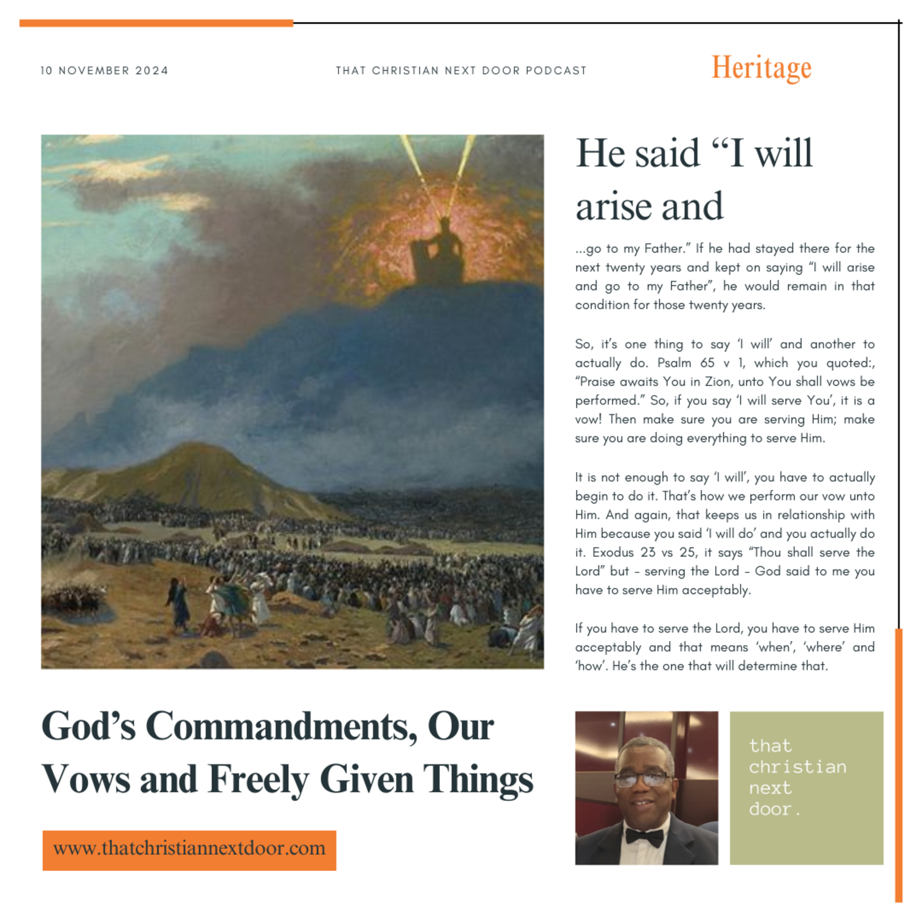 S2 E6 - God's Commandments, Our Vows and Freely Given Things