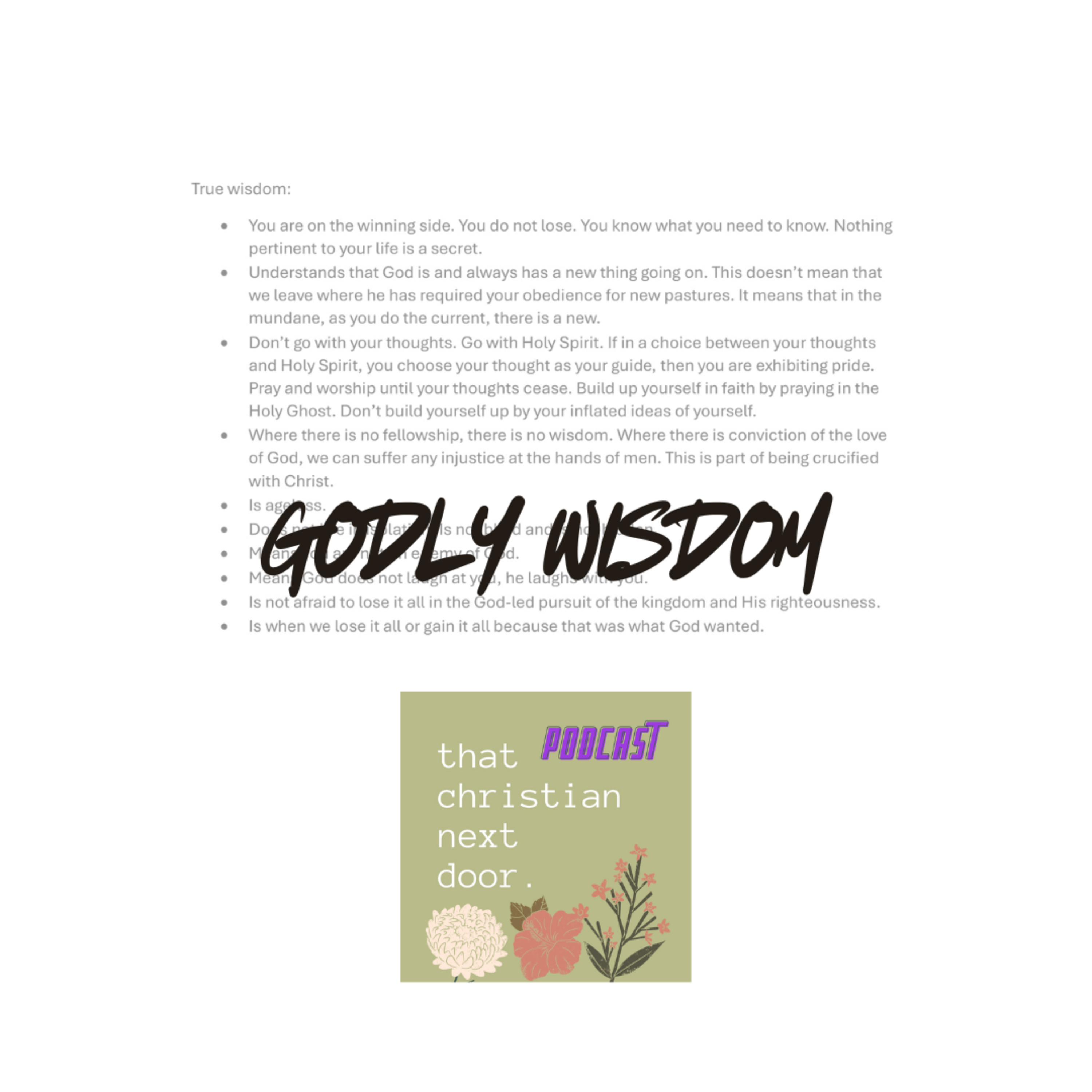 Godly Wisdom