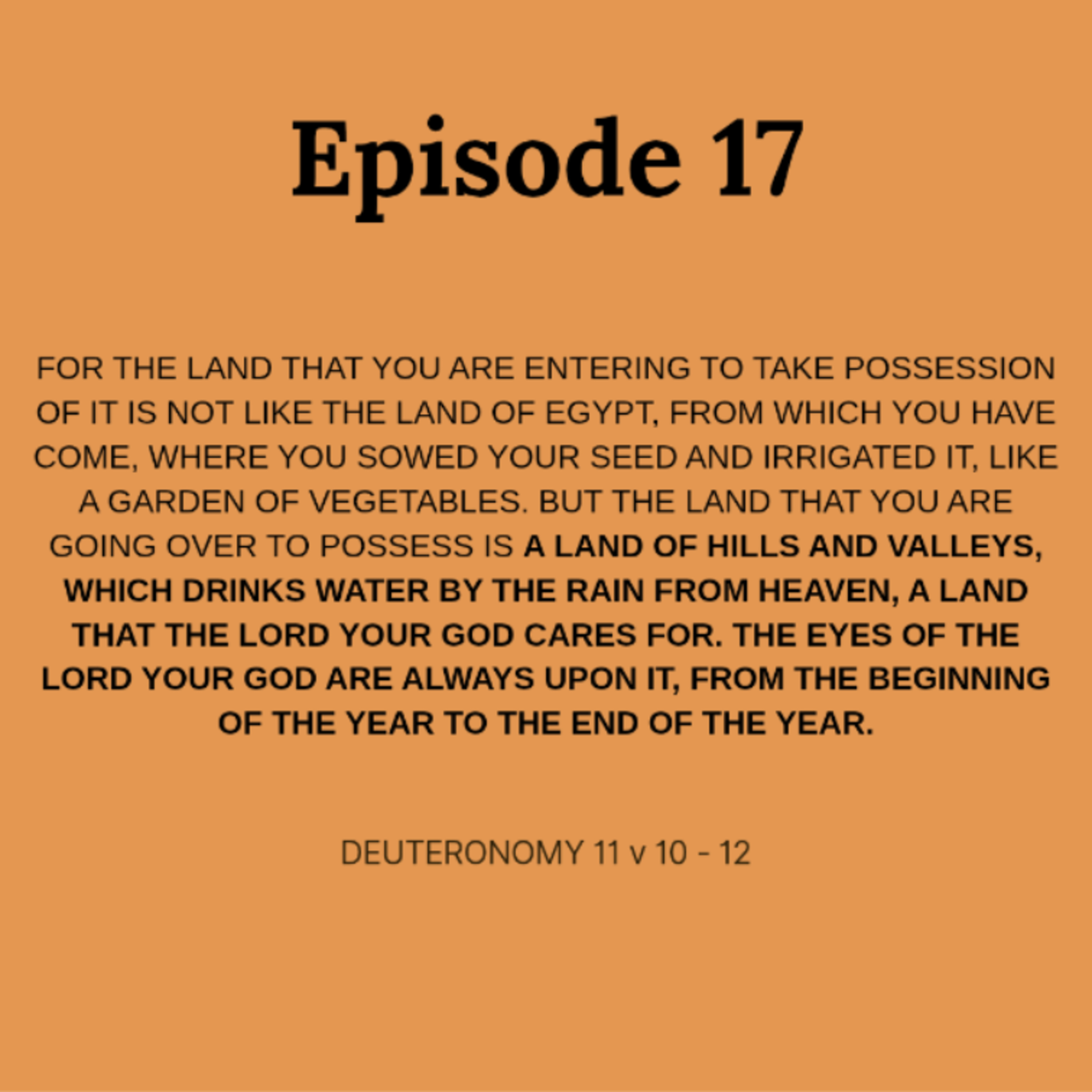 The Lord Your God