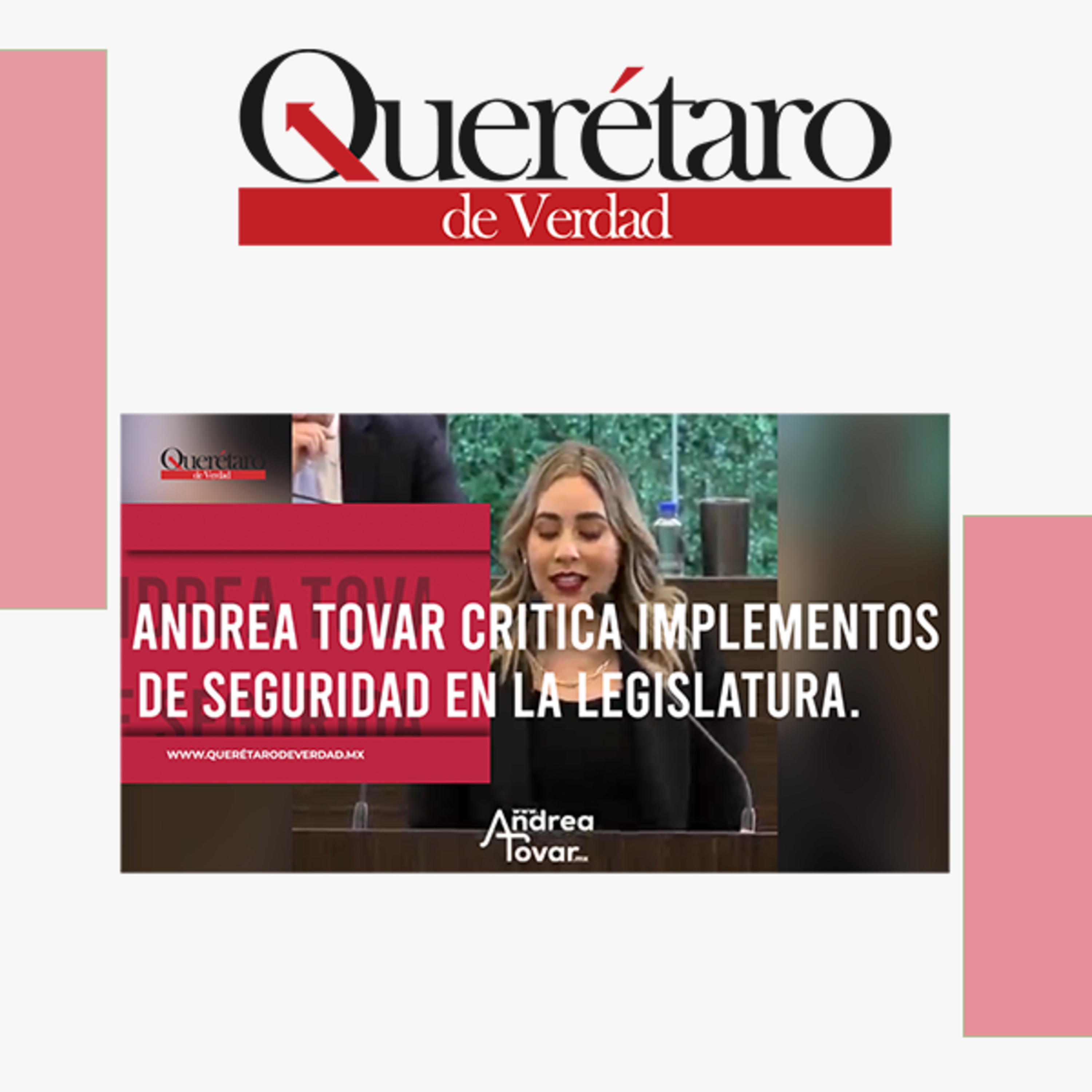Andrea Tovar critica implementos de #Seguridad en la Legislatura Querétaro episode artwork