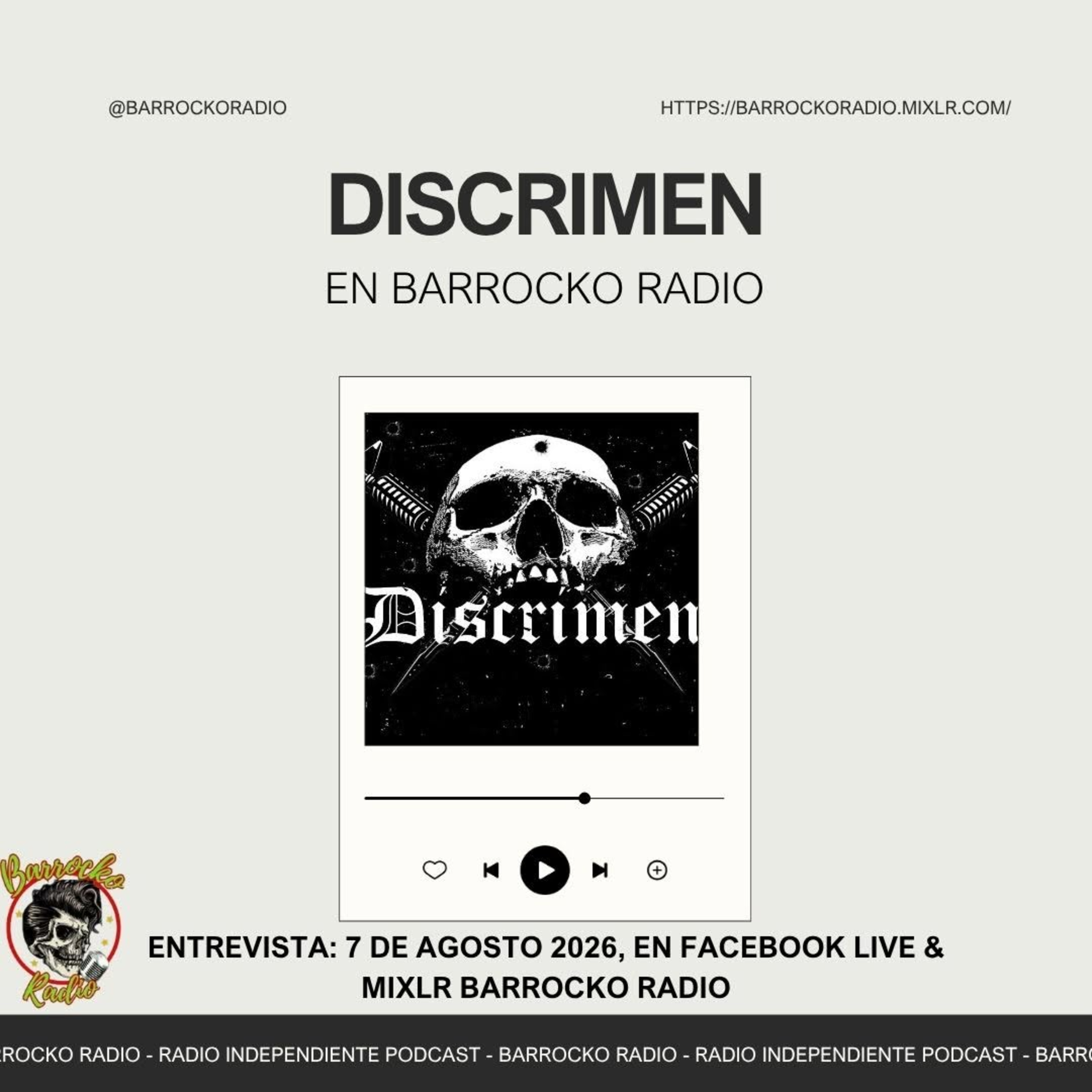 DISCRIMEN EN BARROCKO RADIO T7. EP 47 episode artwork
