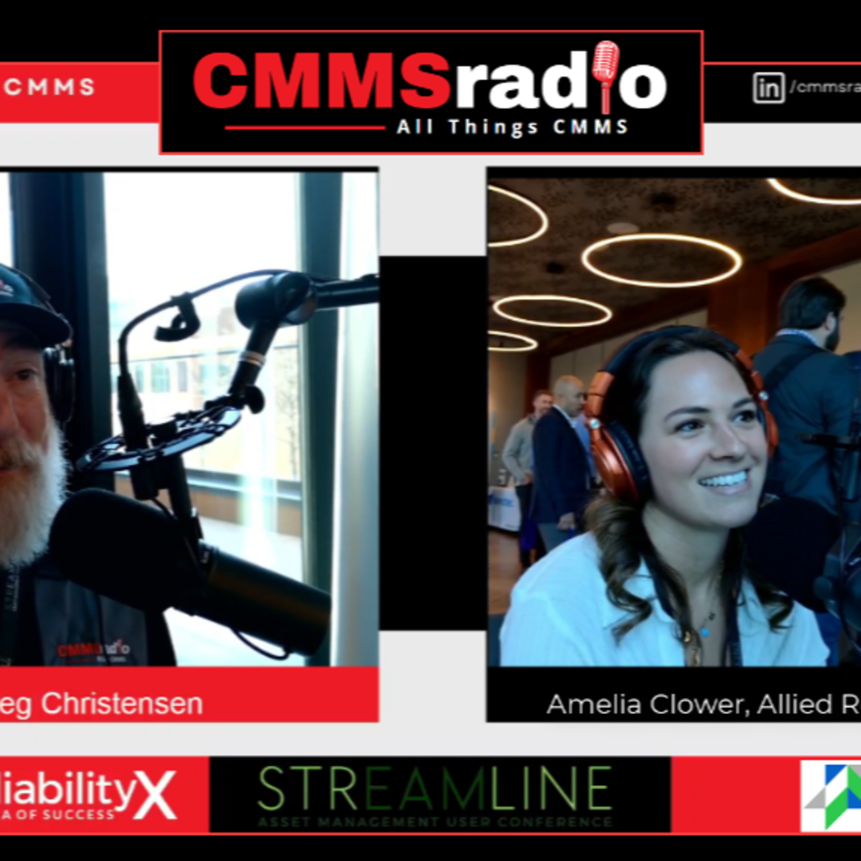 Amelia Clower of Allied Reliability Talking Shop on CMMSradio from Streamline 2025 episode artwork