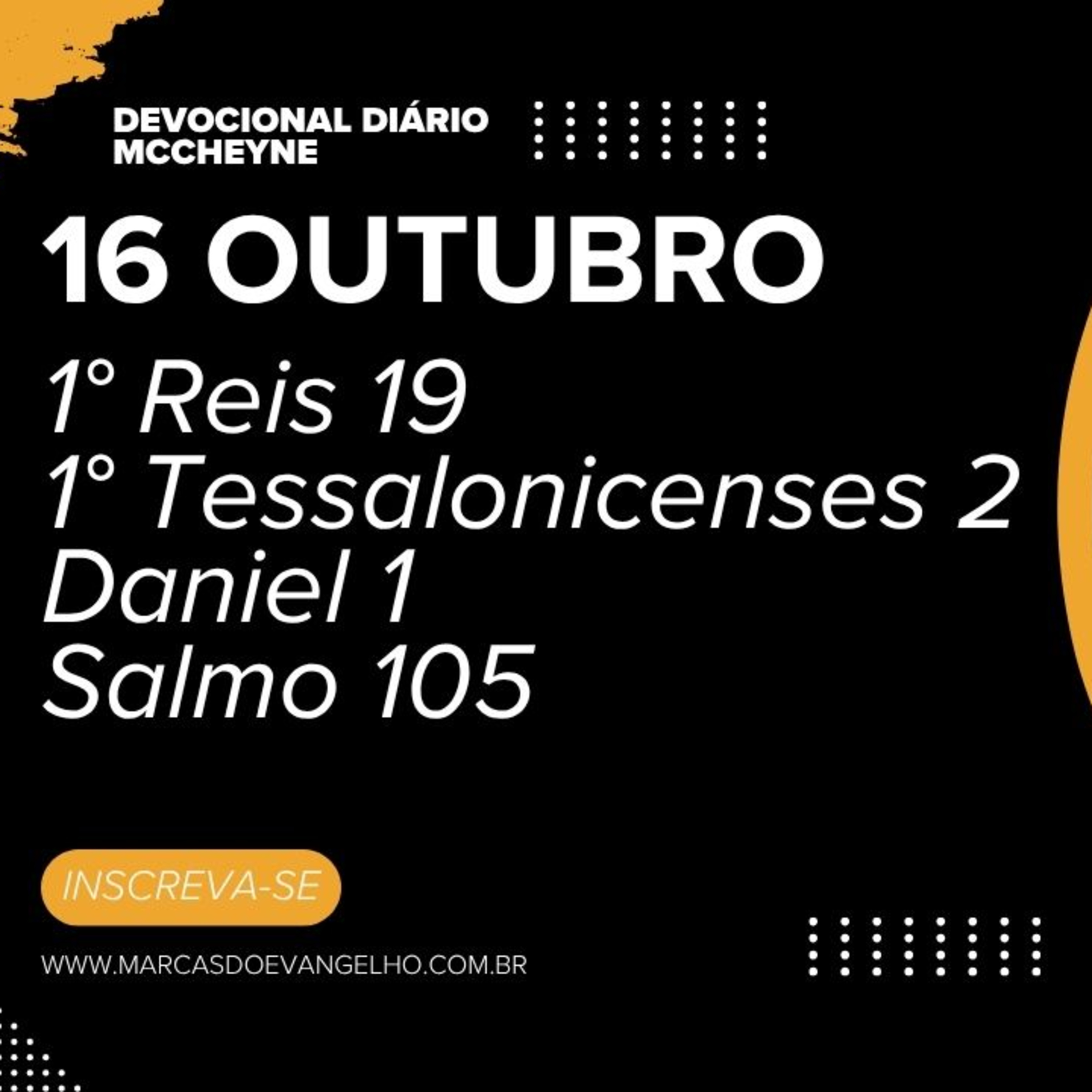 16 OUTUBRO - 1° Reis 19, 1° Tessalonicenses 2, Daniel 1, Salmo 105 episode artwork