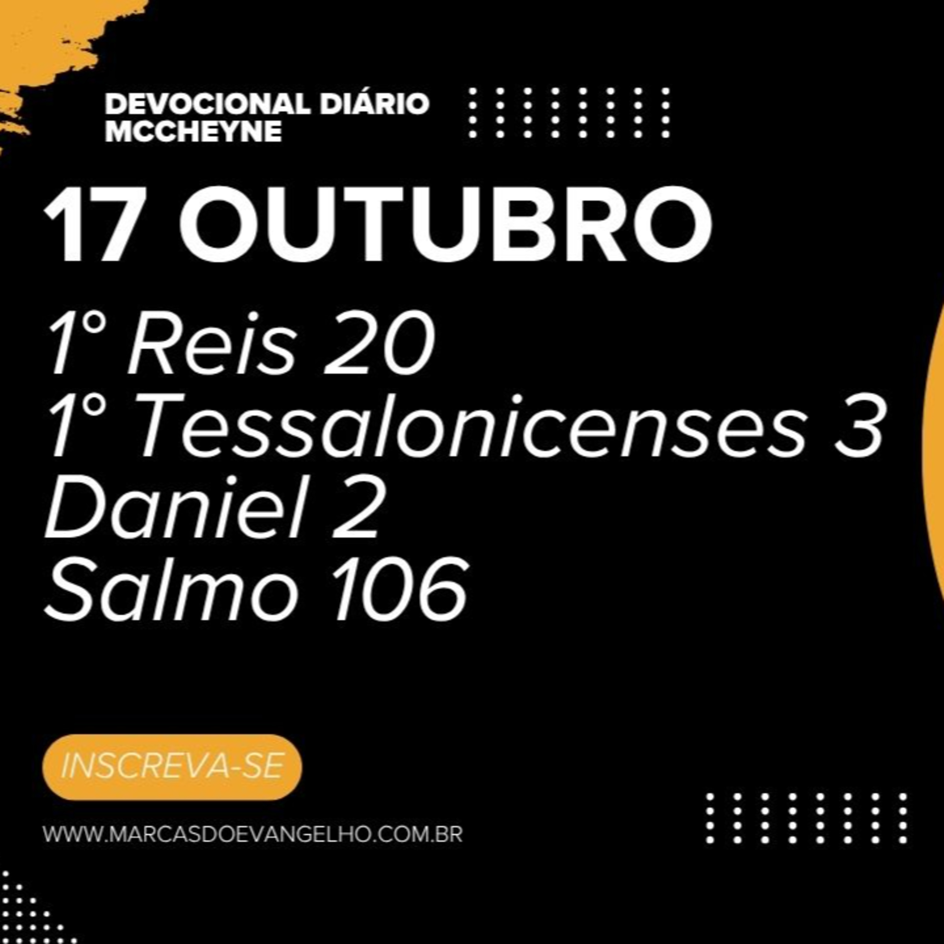 17 OUTUBRO - 1° Reis 20, 1° Tessalonicenses 3, Daniel 2, Salmo 106 episode artwork