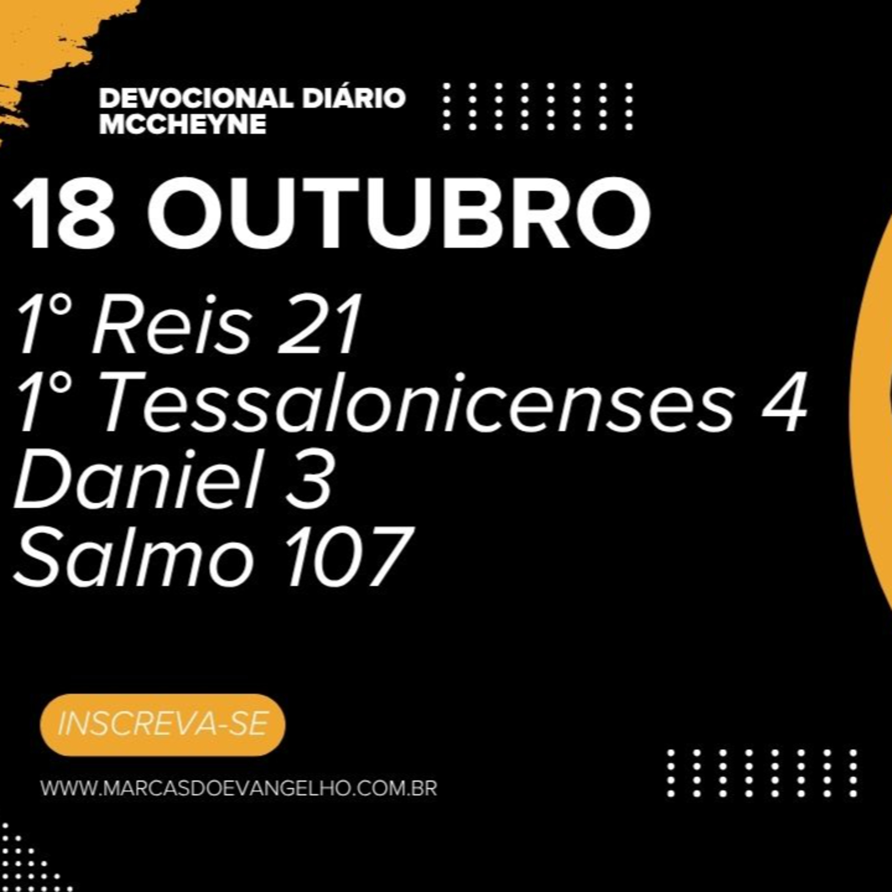 18 OUTUBRO - 1° Reis 21, 1° Tessalonicenses 4, Daniel 3, Salmo 107 episode artwork