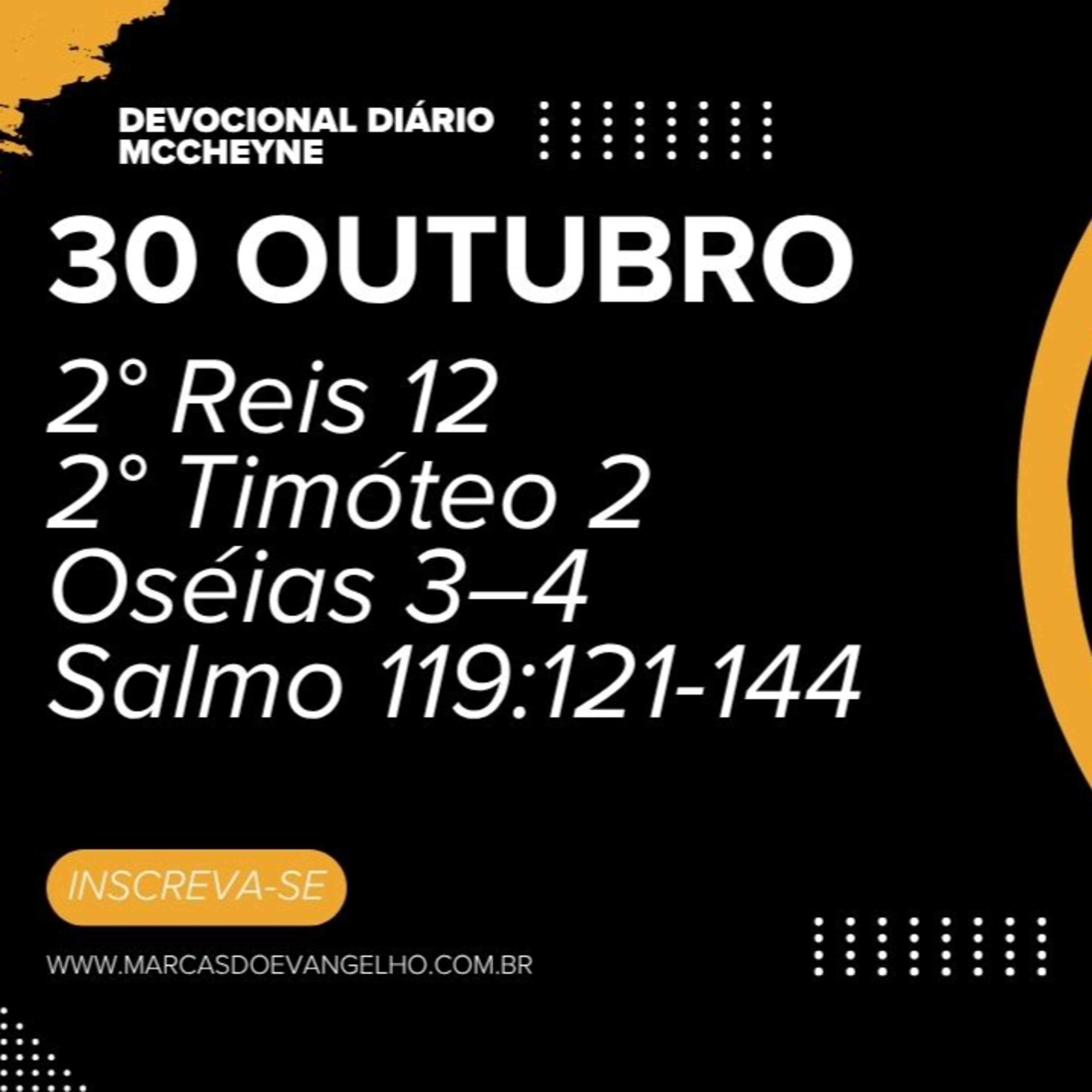 30 OUTUBRO - 2° Reis 12, 2° Timóteo 2, Oséias 3–4, Salmo 119:121-144 episode artwork
