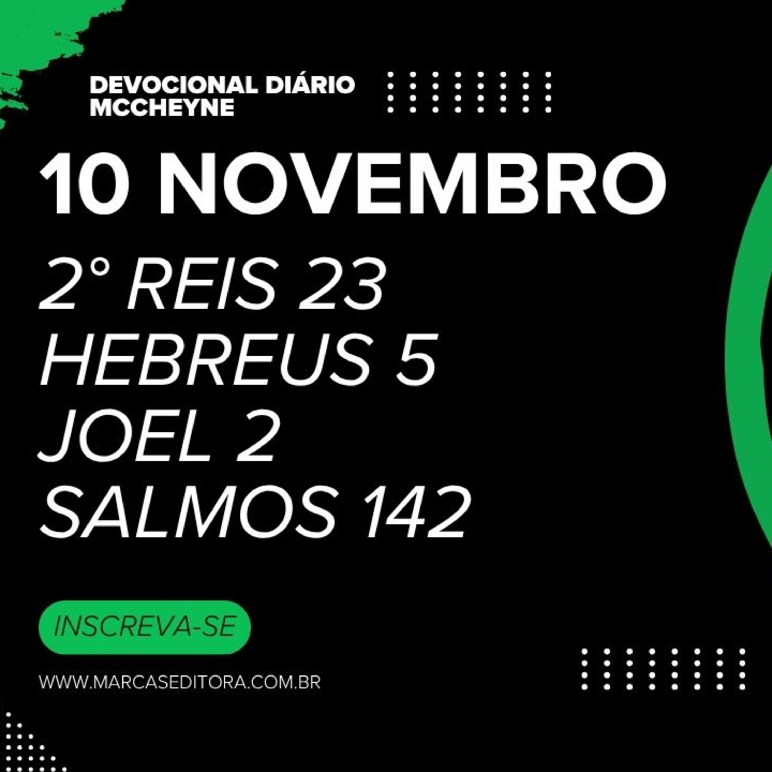 10 NOVEMBRO: 2° REIS 23, HEBREUS 5, JOEL 2, SALMOS 142 episode artwork