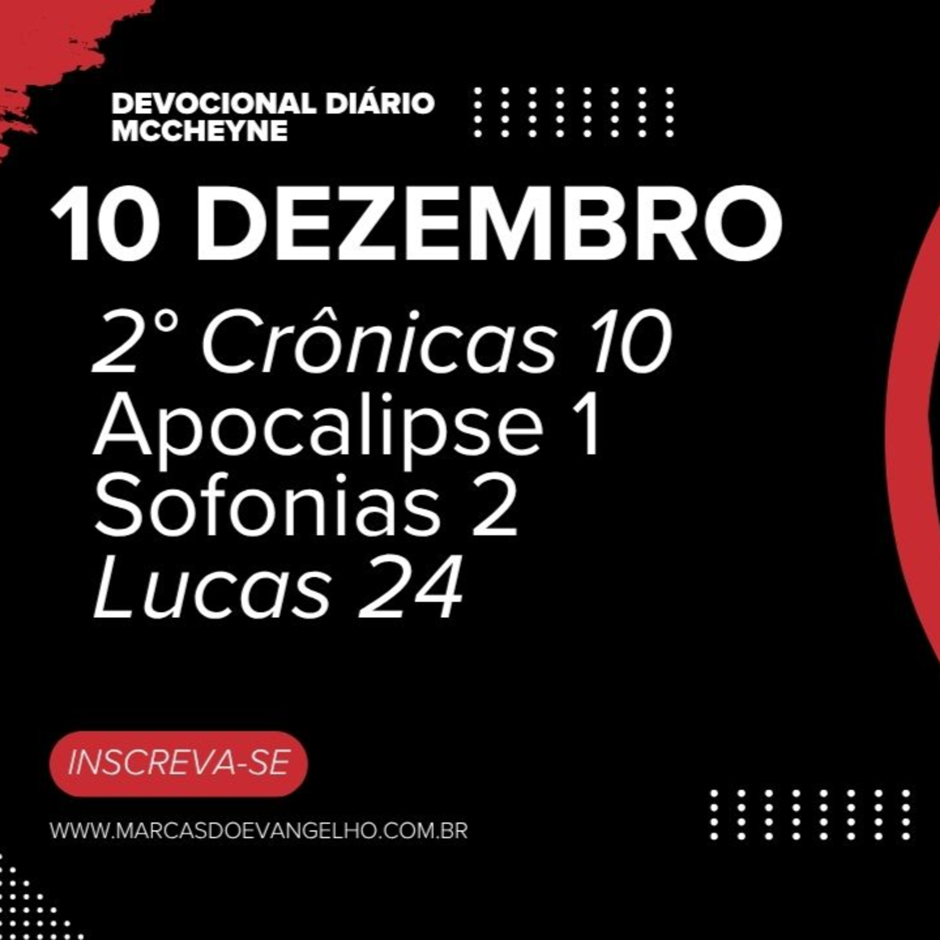 10 DEZEMBRO - 2° CRÔNICAS 10, APOCALIPSE 1, SOFONIAS 2, LUCAS 24 episode artwork