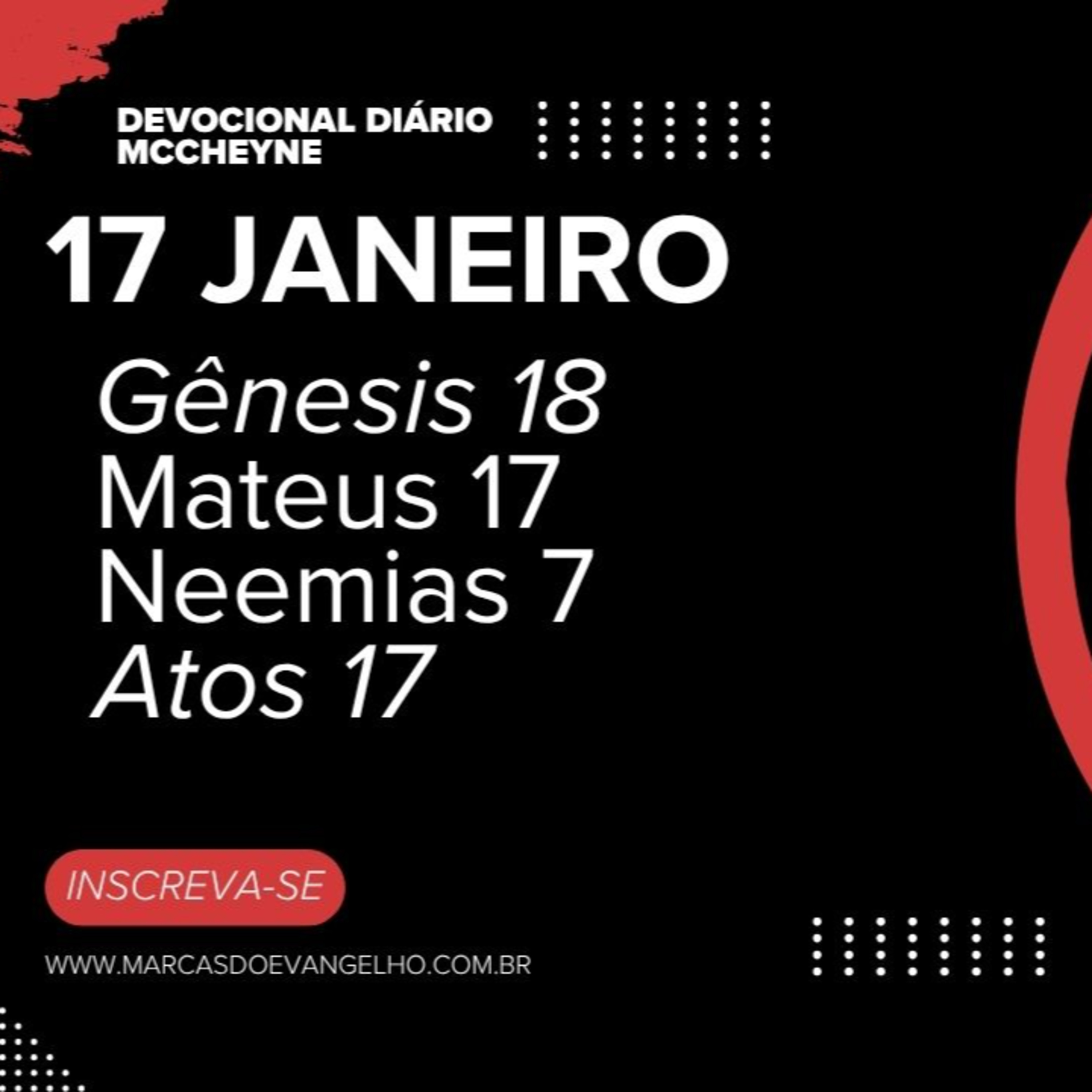 17 de Janeiro - Gênesis 18, Mateus 17, Neemias 7, Atos 17 episode artwork