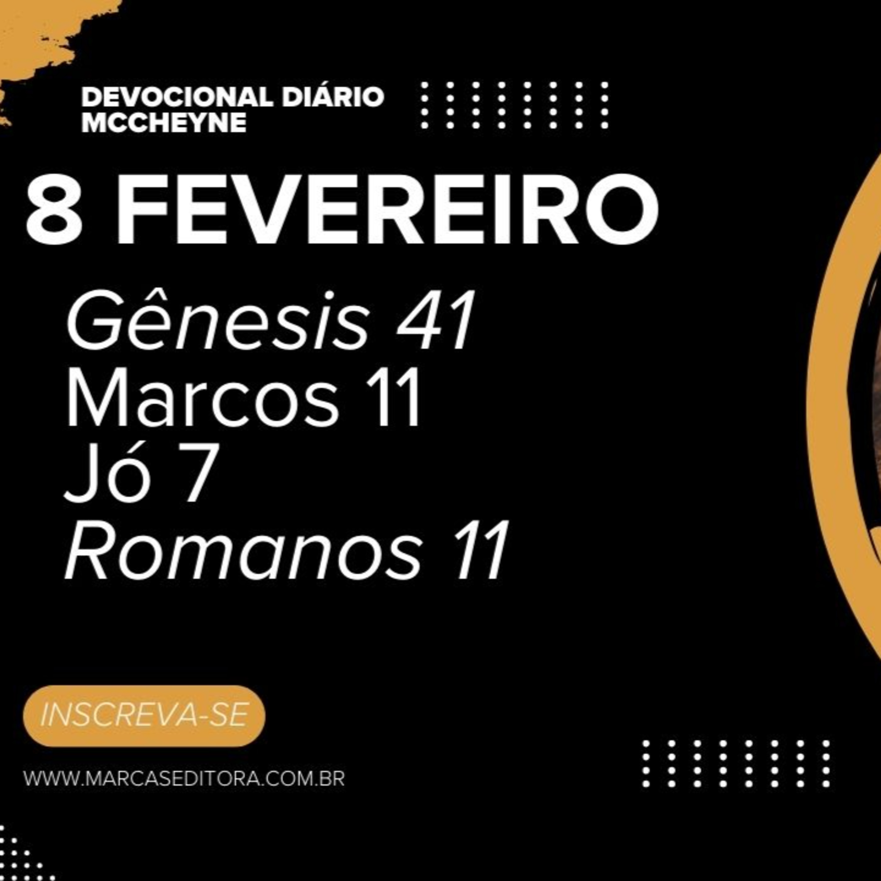 8 FEVEREIRO - GÊNESIS 41, MARCOS 11, JÓ 7, ROMANOS 11 episode artwork