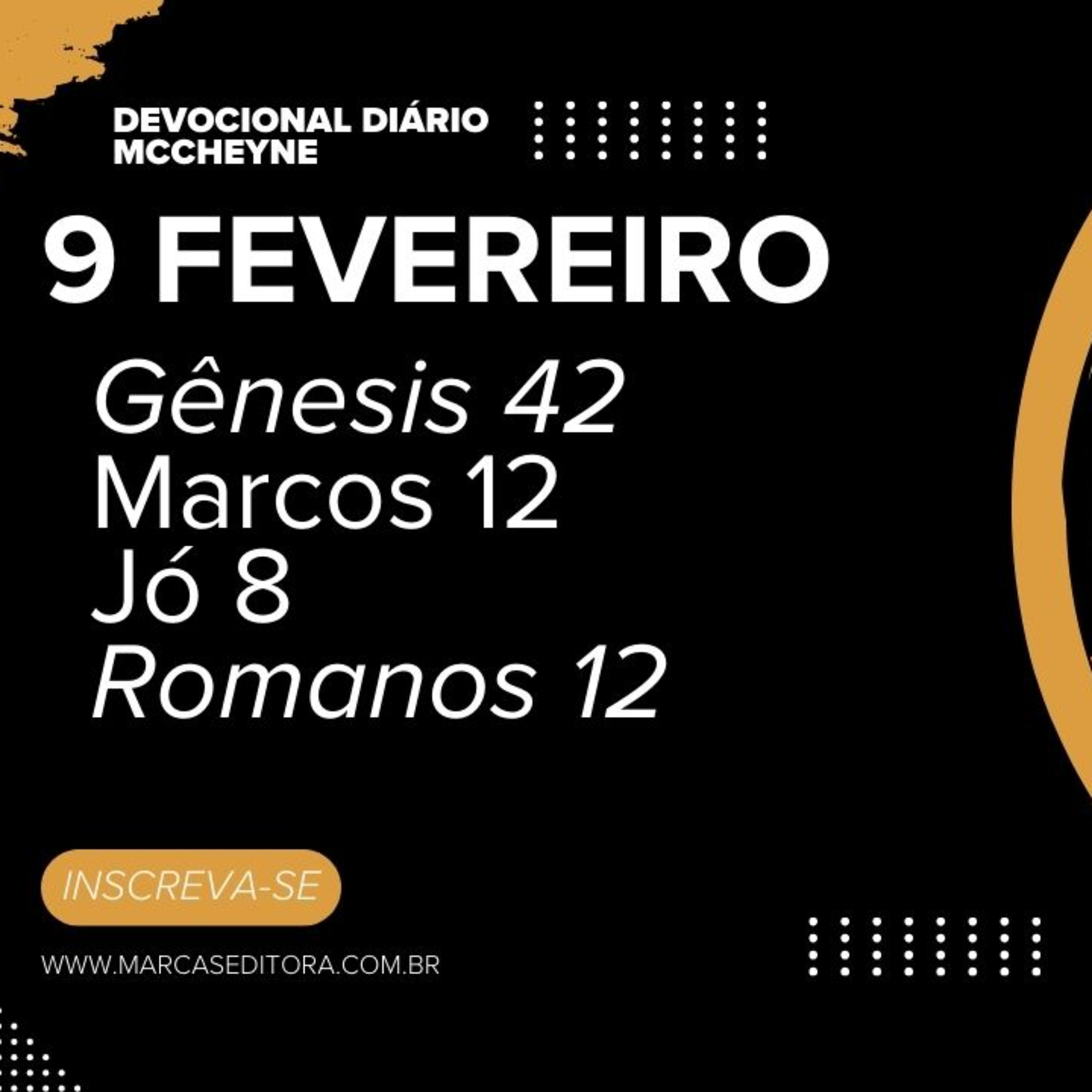 9 FEVEREIRO - GÊNESIS 42, MARCOS 12, JÓ 8, ROMANOS 12 episode artwork