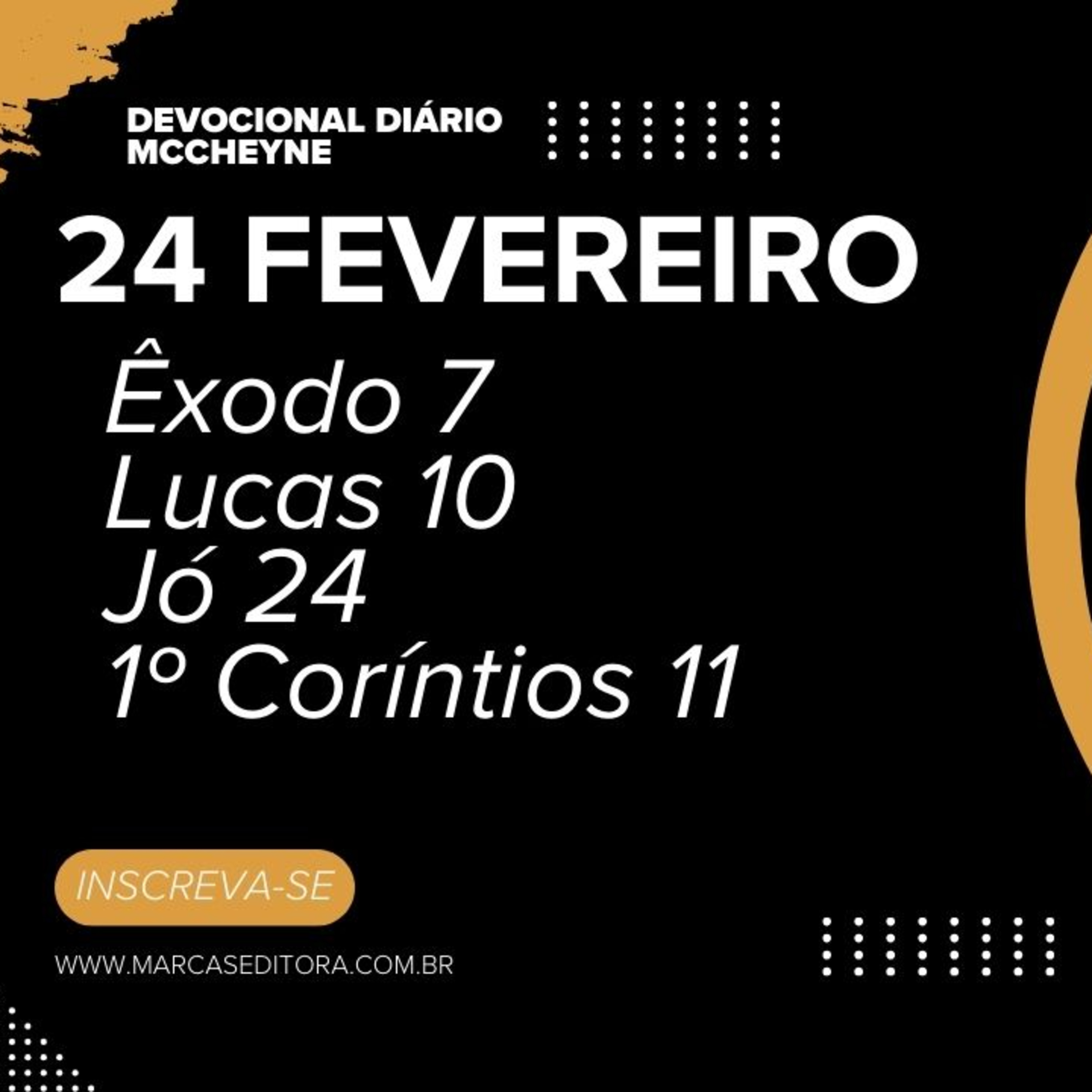 24 FEVEREIRO - ÊXODO 7, LUCAS 10, JÓ 24, 1° CORÍNTIOS 11 episode artwork