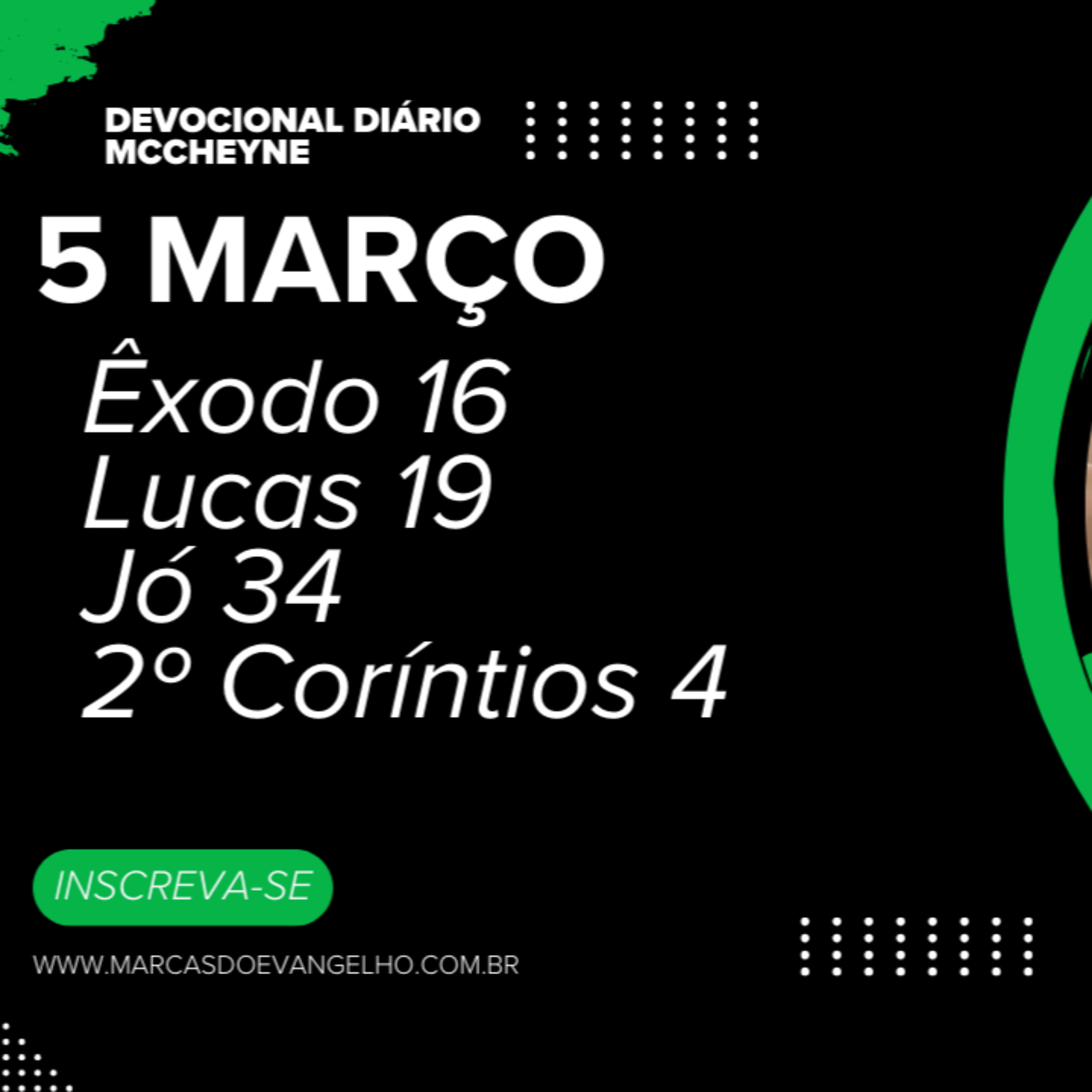 5 MARÇO - ÊXODO 16, LUCAS 19, JÓ 34, 2° CORÍNTIOS 4 episode artwork