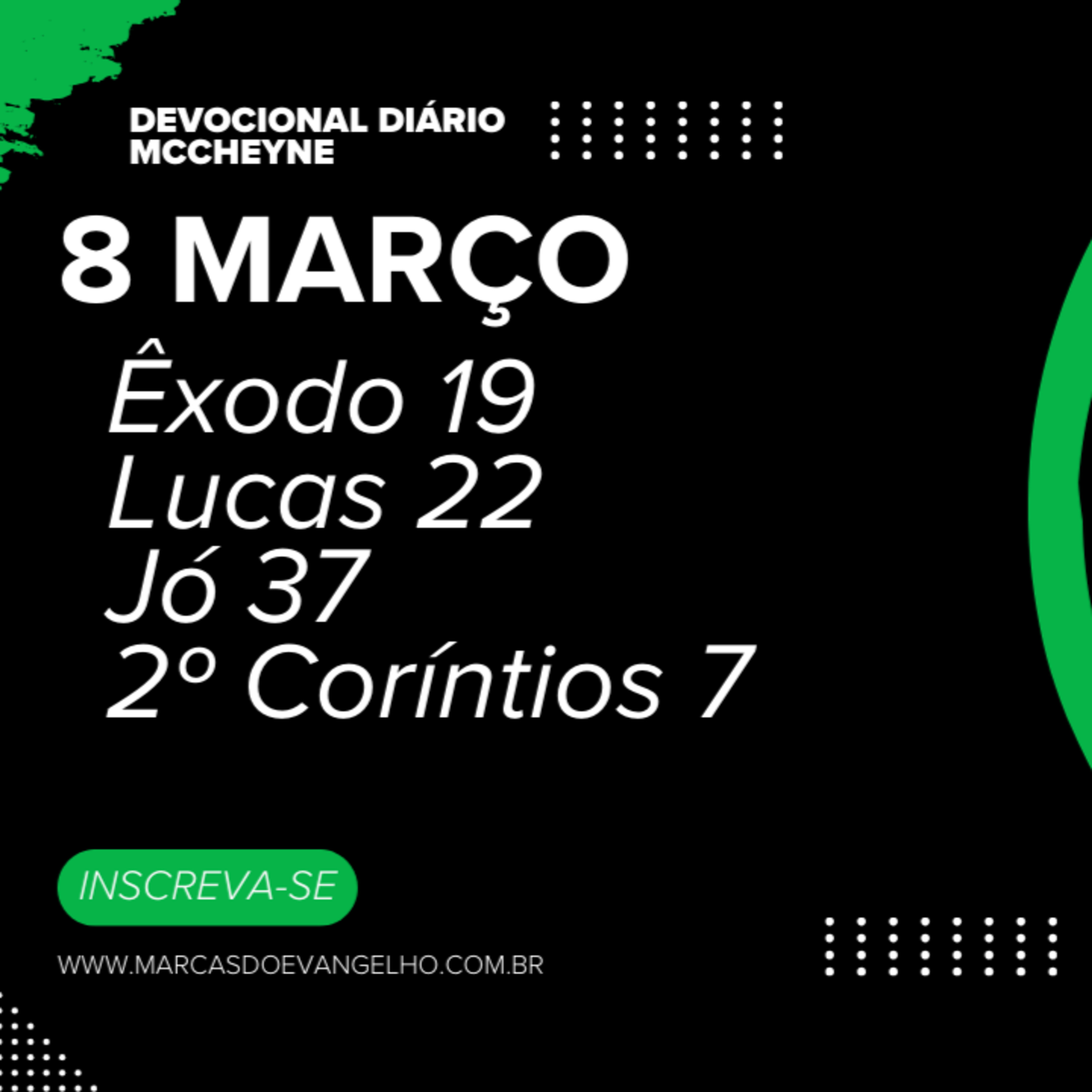 8 MARÇO - ÊXODO 19, LUCAS 22, JÓ 37, 2° CORÍNTIOS 7 episode artwork
