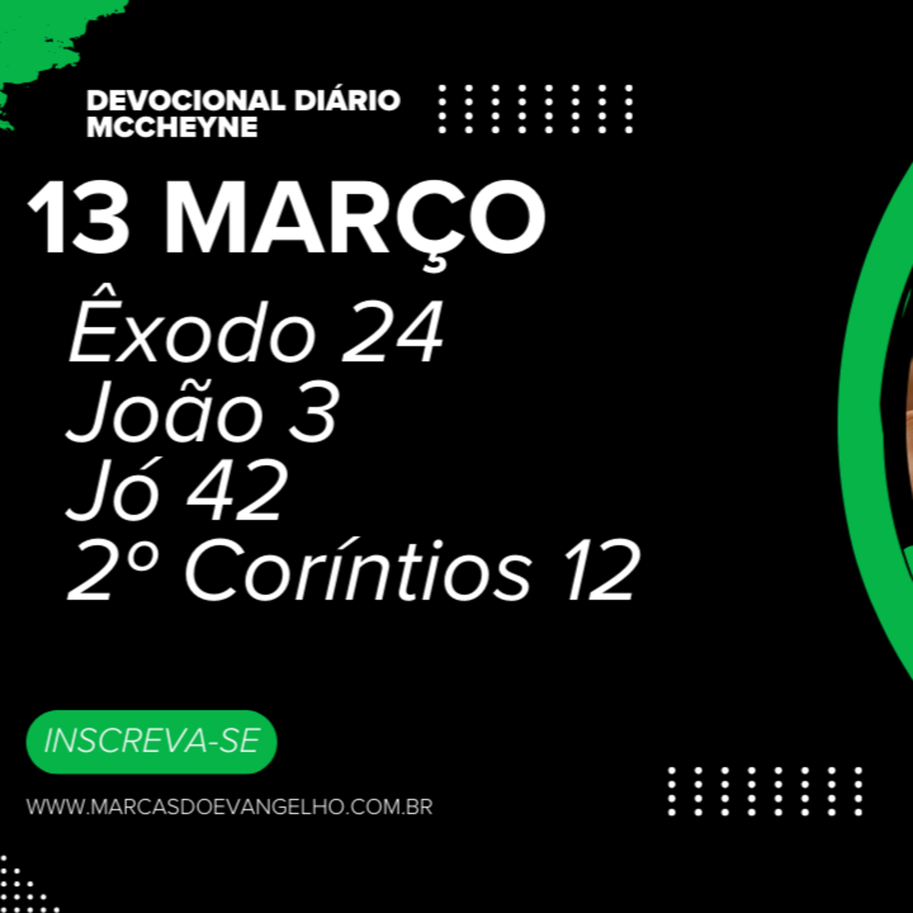 13 MARÇO - ÊXODO 24, JOÃO 3, JÓ 42, 2° CORÍNTIOS 12 episode artwork